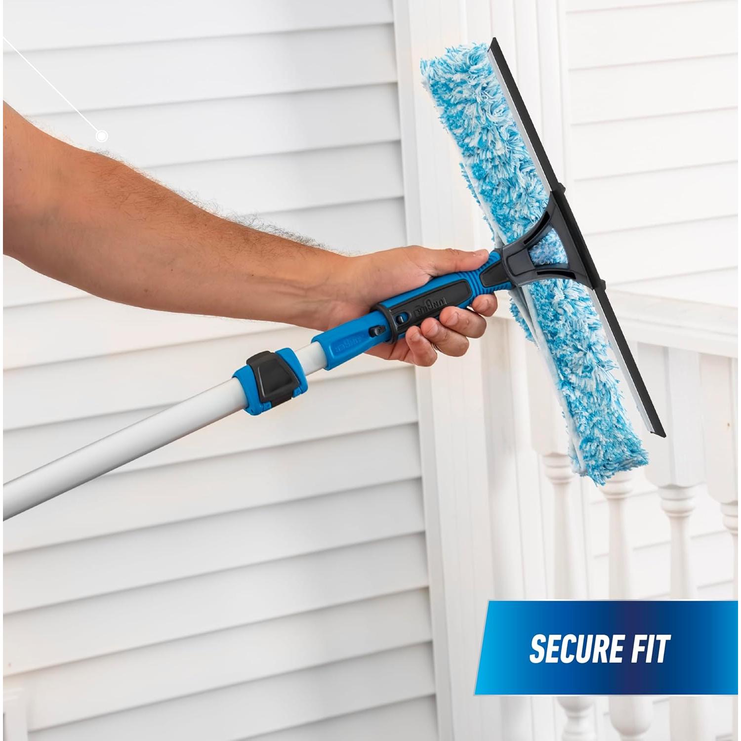 Limpiacristales 2-en-1 Unger Professional con Poste Telescópico 2.44 m