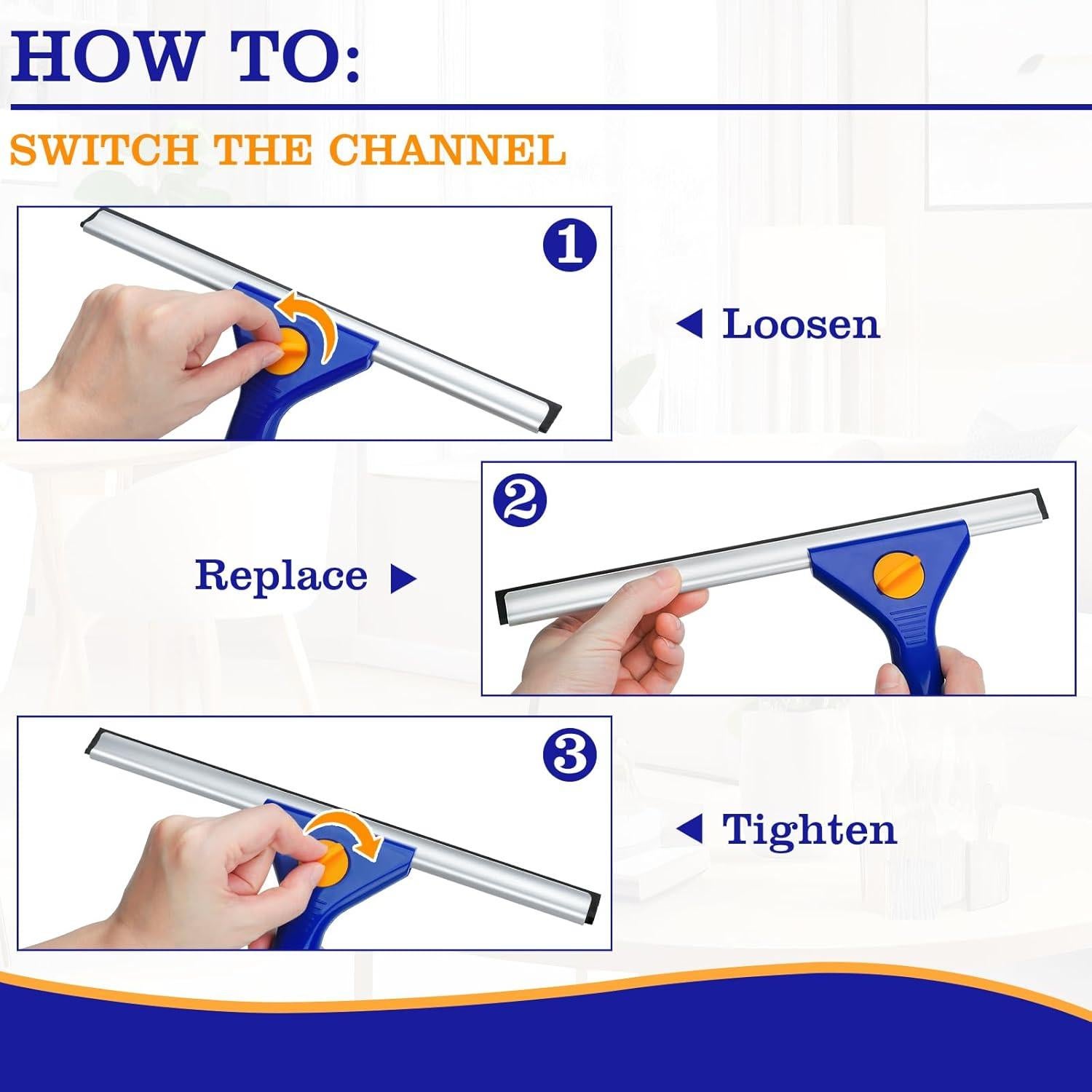 Limpiaparabrisas de Ventana KalTell 18" y 12" Intercambiables