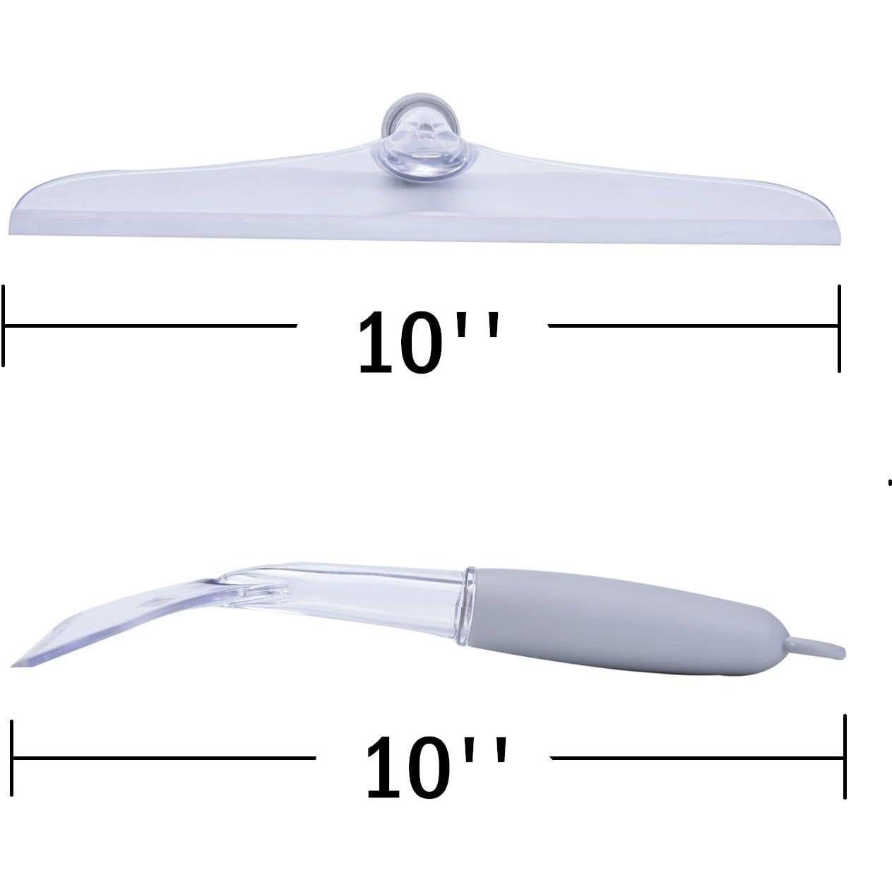 Raspador de Ducha TreeLen 25.4 cm Goma Transparente Sin Rayas
