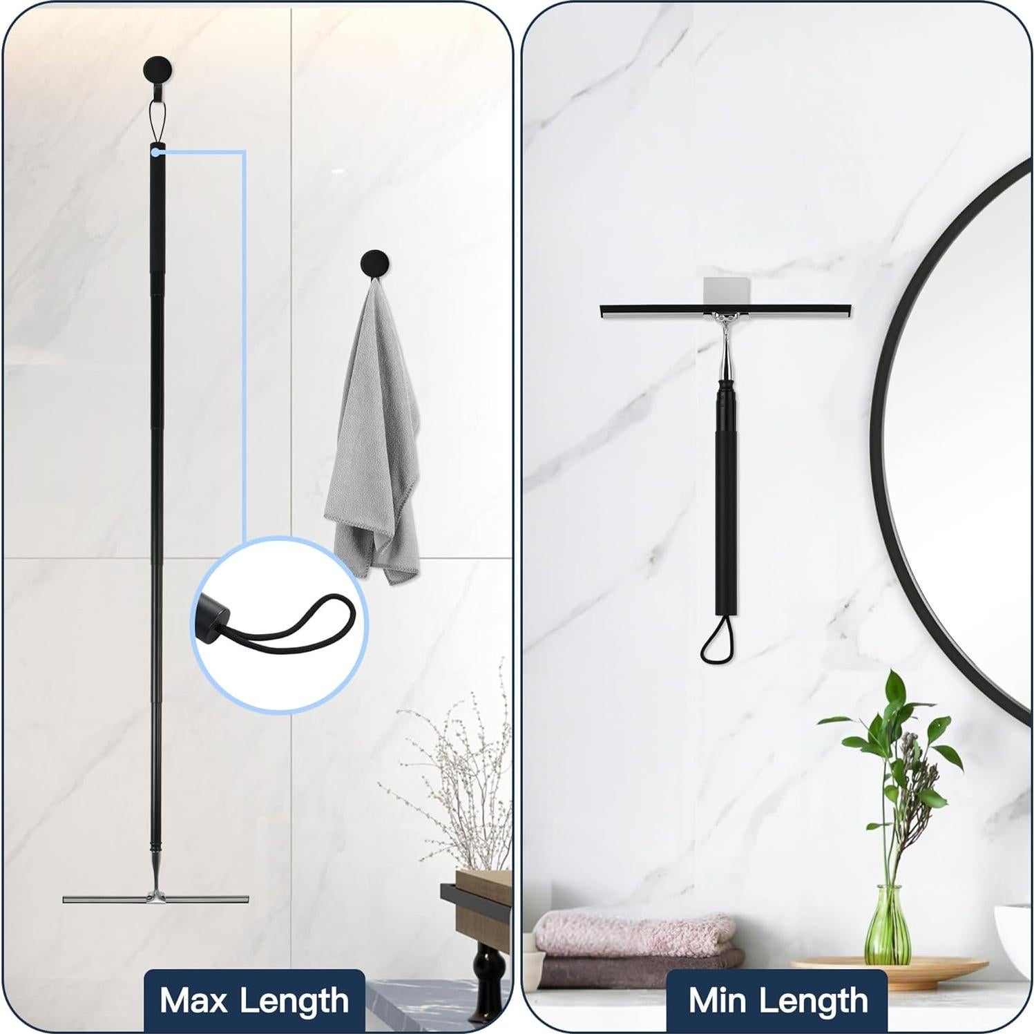 Limpiaparabris Telescópico Eahwey 2 en 1 128.7 cm Negro