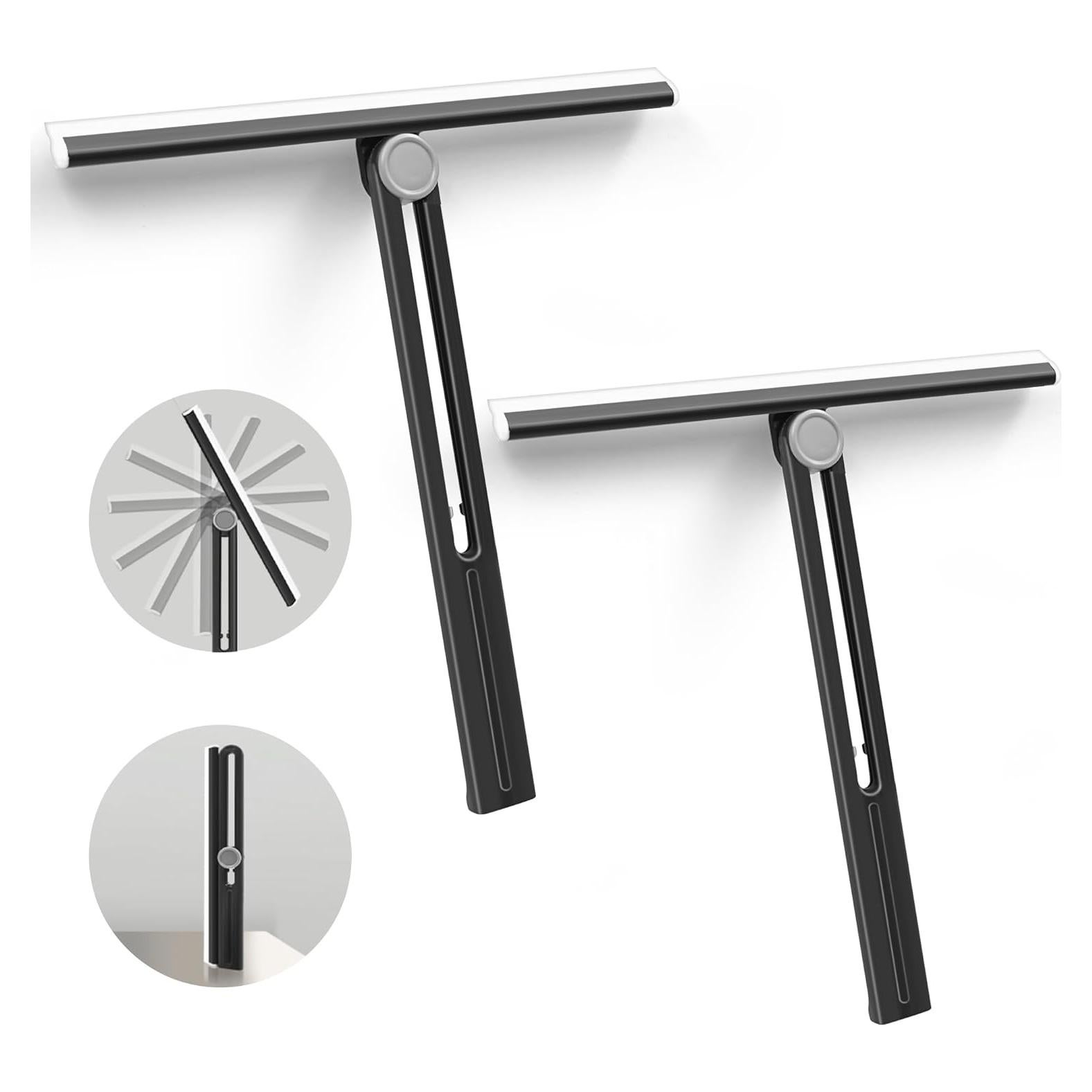 Limpiacristales NEWE 28 cm Rotativo 360° para Ducha y Espejos