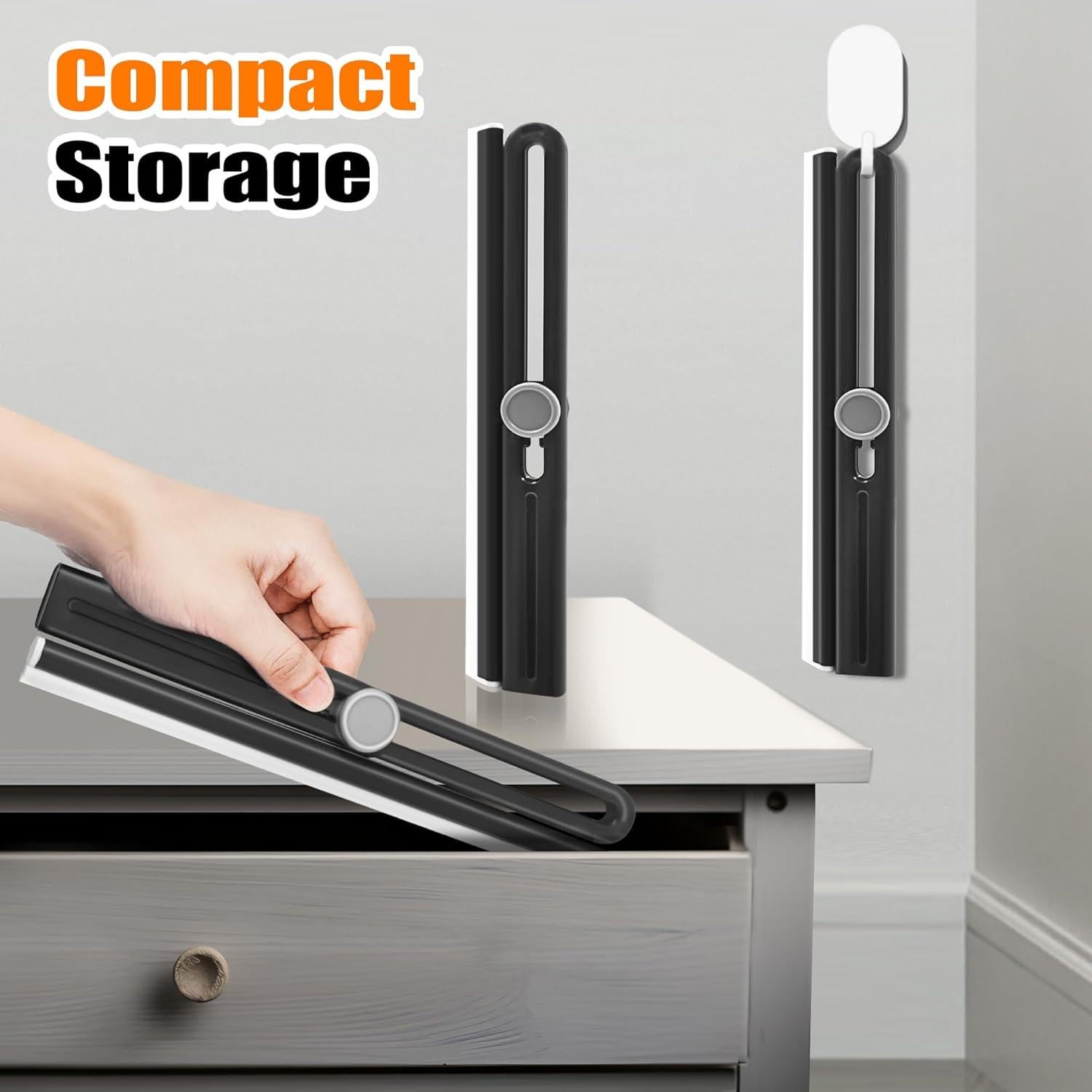 Limpiacristales NEWE 28 cm Rotativo 360° para Ducha y Espejos