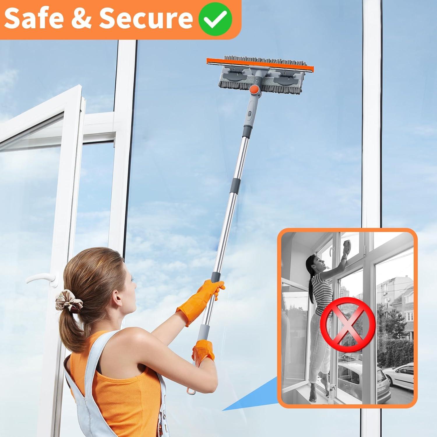 Kit de limpieza de ventanas 2 en 1 Aplop 1.95 m sin rayas