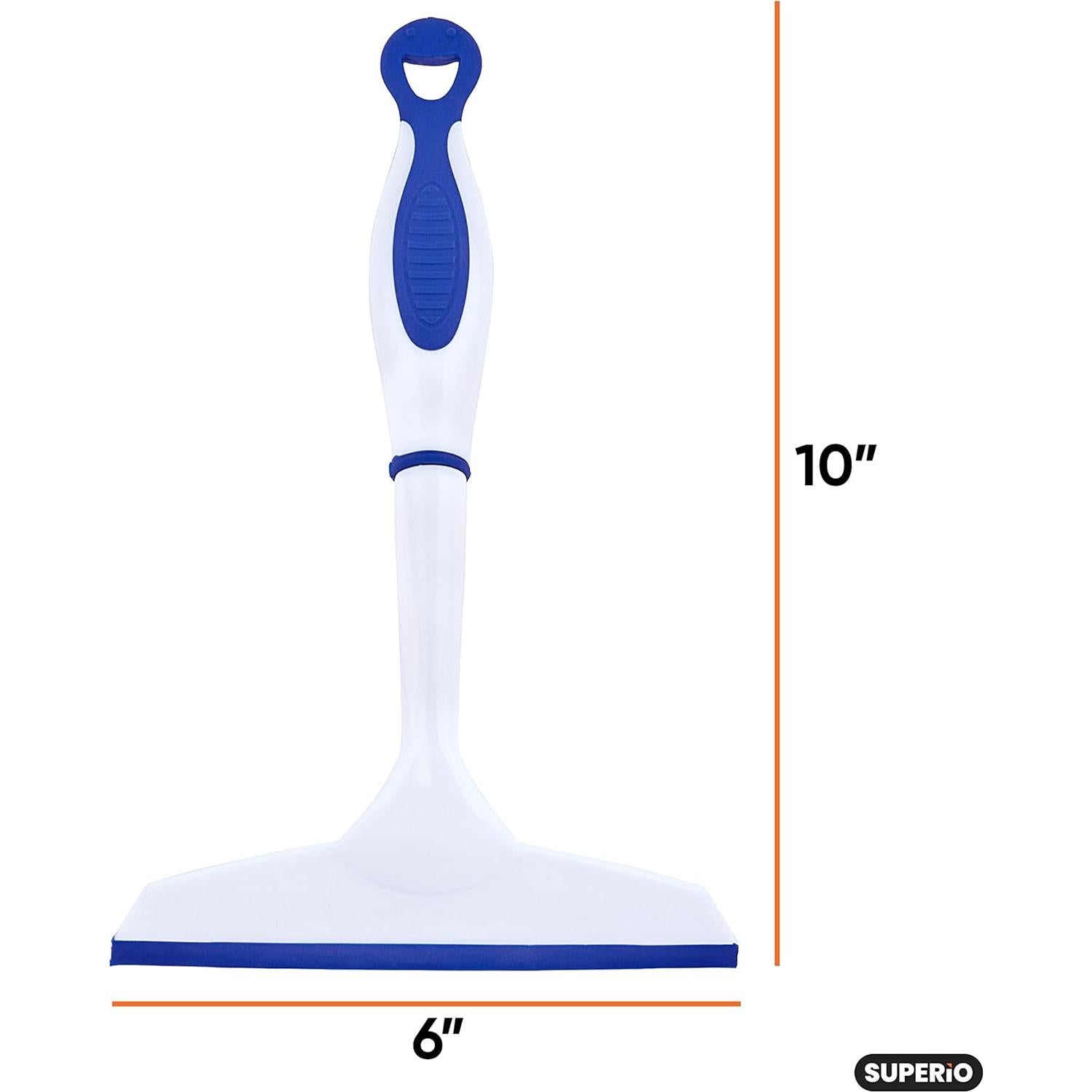 Goma Limpiadora de Ventanas Superio 15.24 cm 2 Paquete Azul-Gris