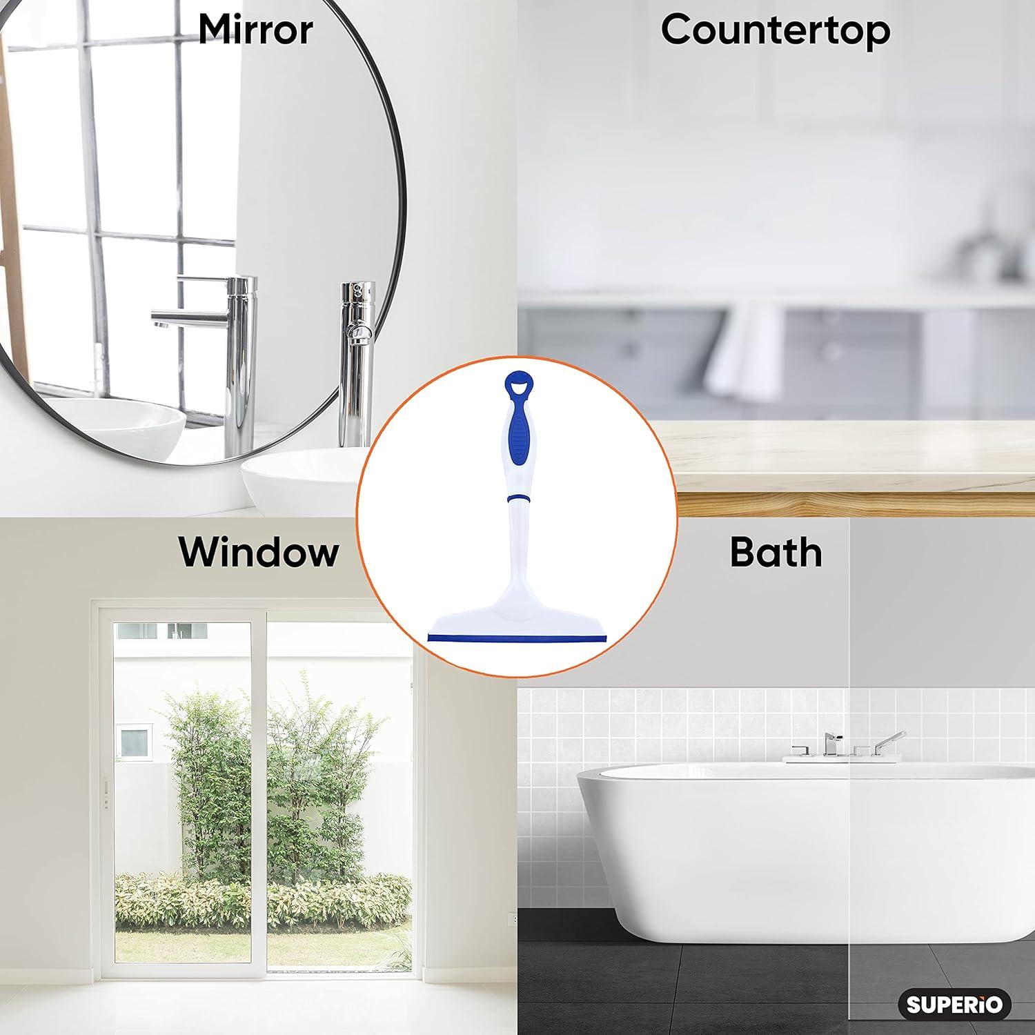 Goma Limpiadora de Ventanas Superio 15.24 cm 2 Paquete Azul-Gris