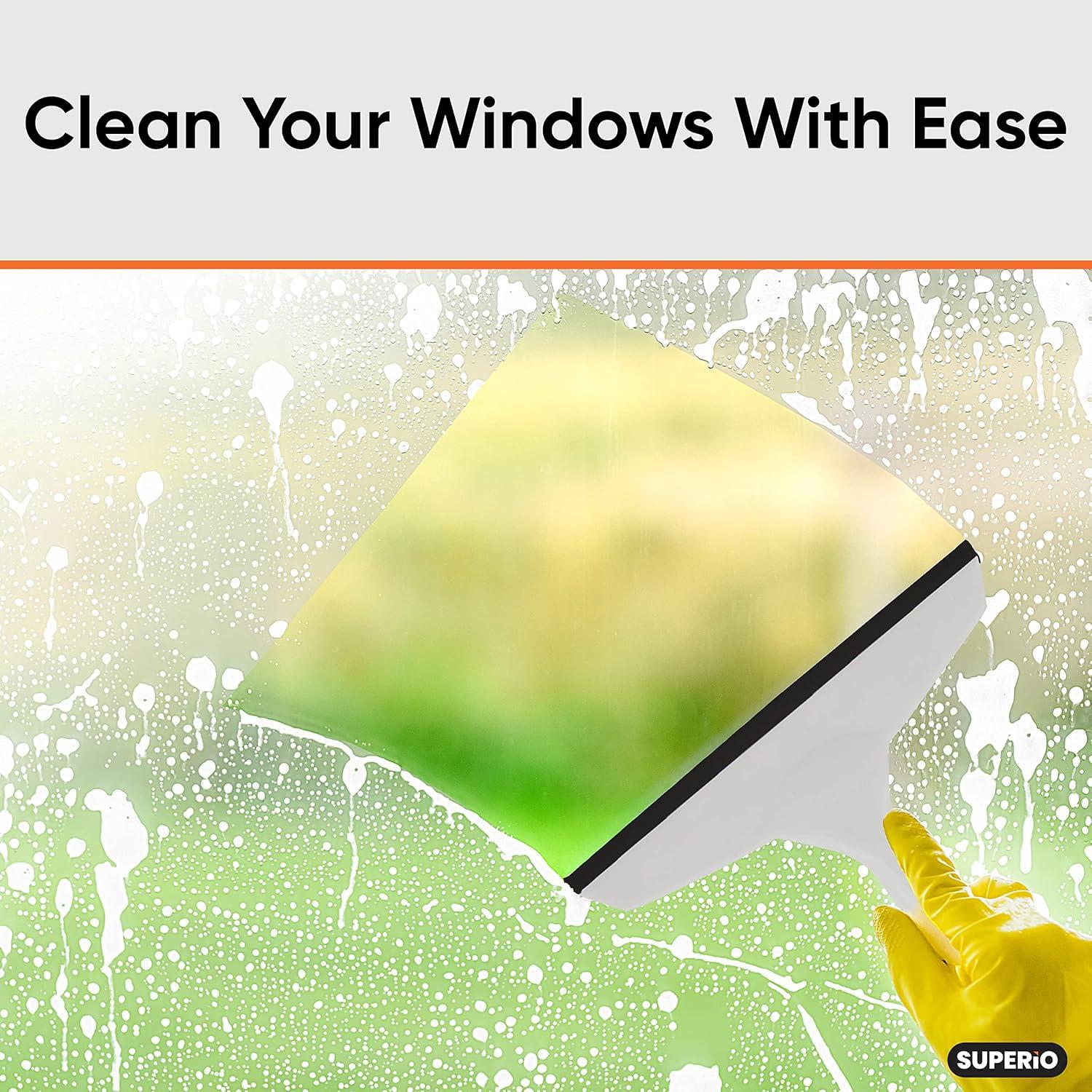 Goma Limpiadora de Ventanas Superio 15.24 cm 2 Paquete Azul-Gris