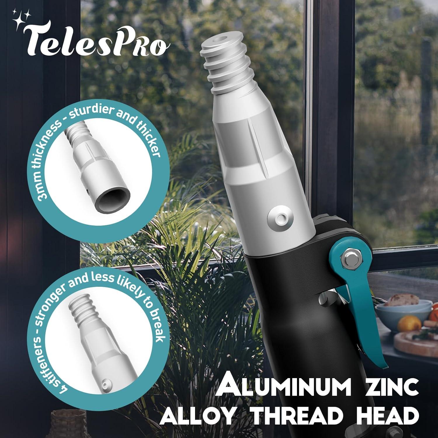 Limpiaparabrisas Telescópico TelesPro 12 Pies con Paños