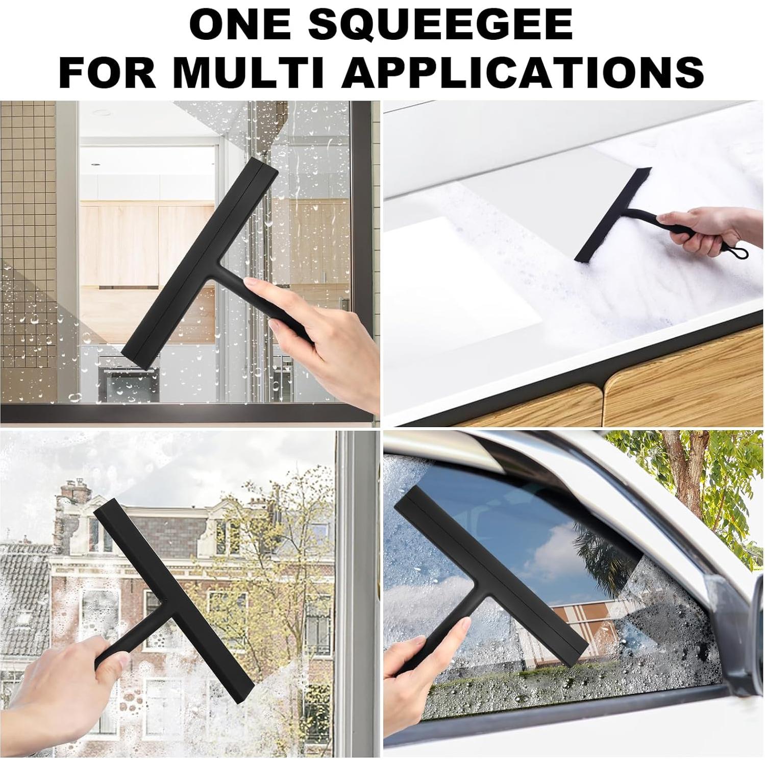 Raspador de Ducha Wlich 21.6 cm Silicona y Acero Inoxidable