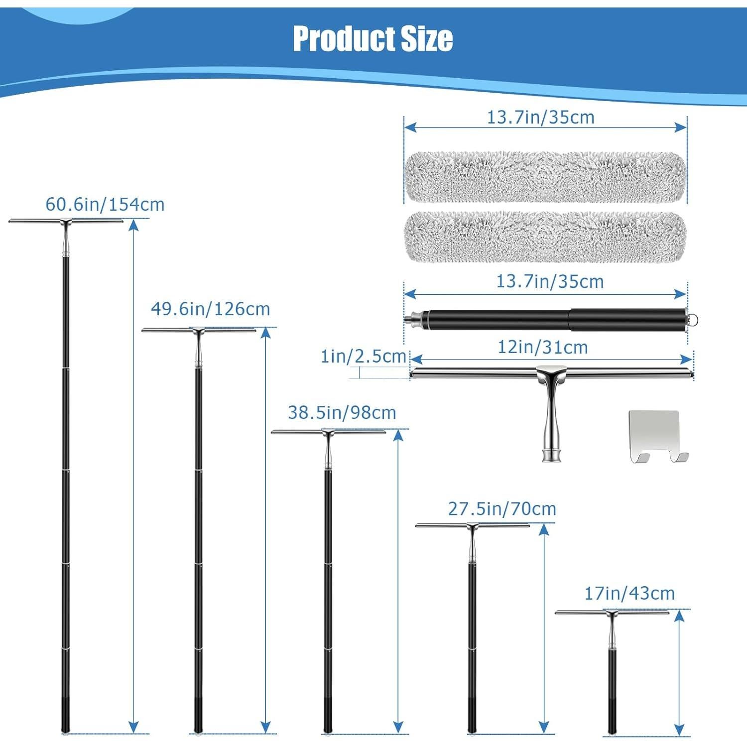Limpiaparabris Telescópico SLIIMU 43-157 cm con Microfibra
