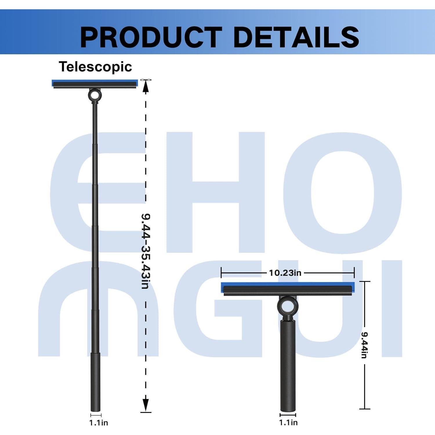 Raspador Telescópico EHOMGUI para Ventanas y Ducha 89.9 cm