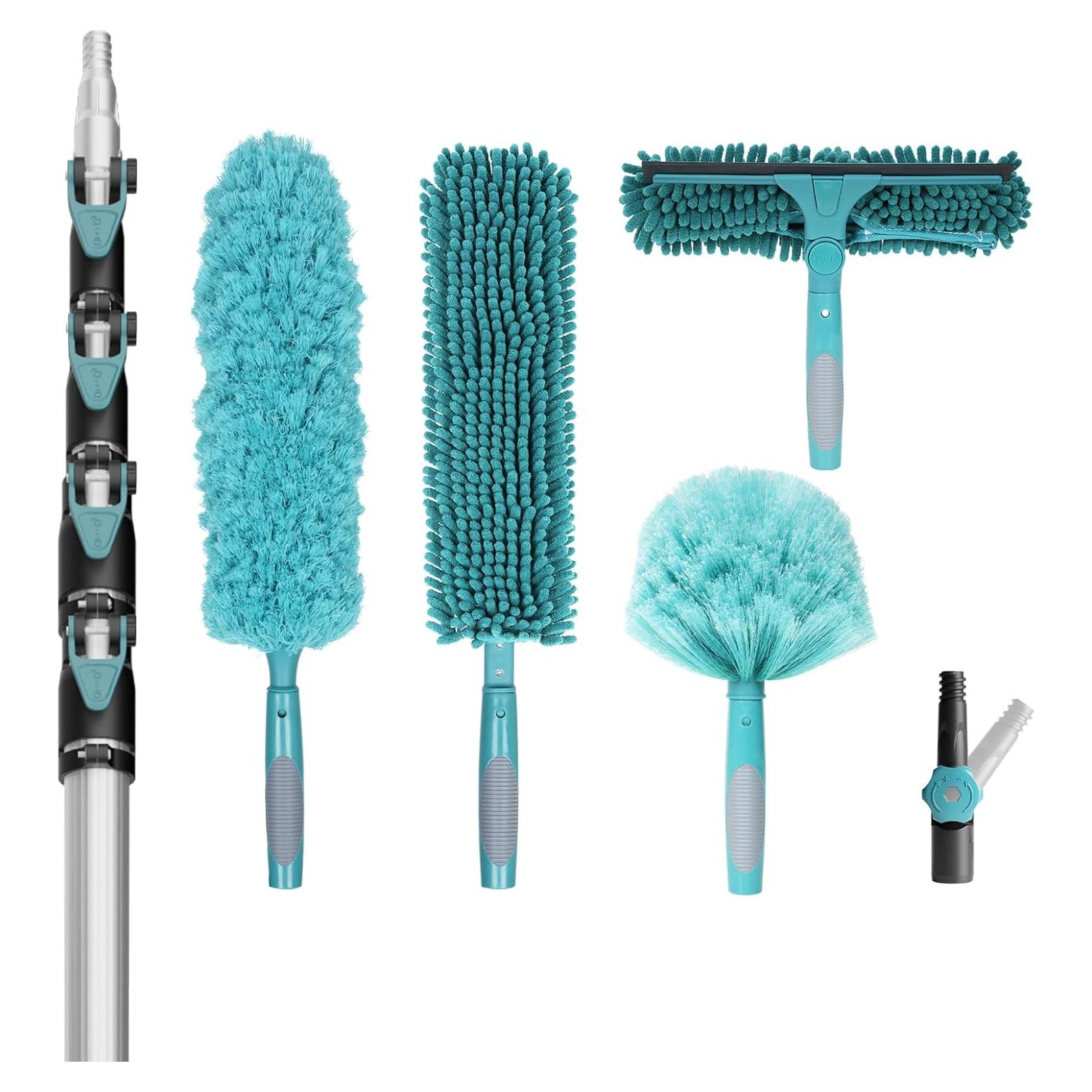 Kit de Limpieza TelesPro con Poste Extensible 7.32m y Limpiaparabrisas