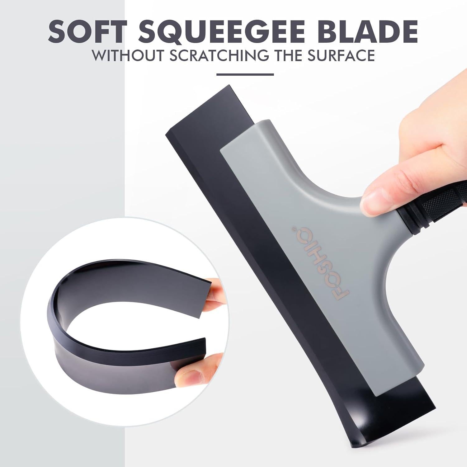 Limpiaparabrisas FOSHIO 20.32 cm Doble Cara Antideslizante - Paquete de 2