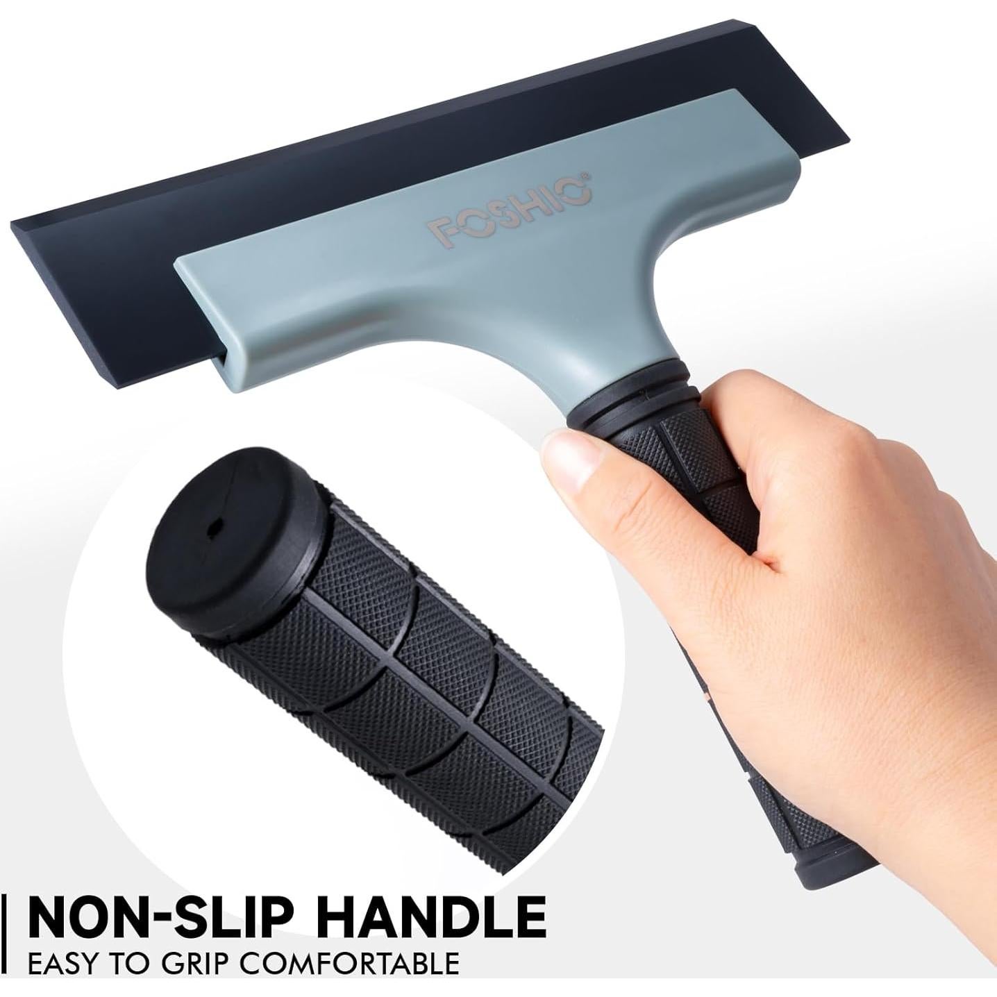 Limpiaparabrisas FOSHIO 20.32 cm Doble Cara Antideslizante - Paquete de 2