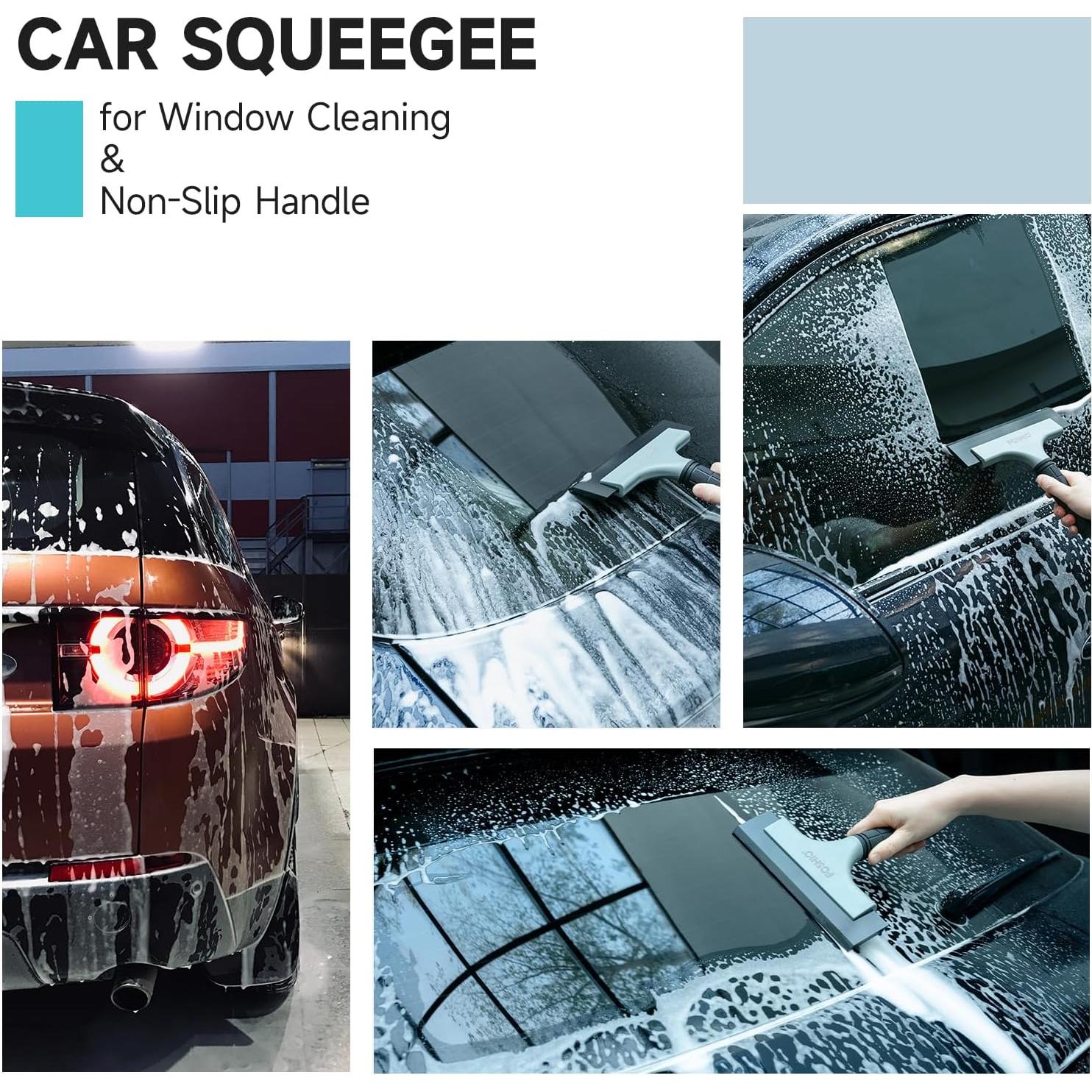 Limpiaparabrisas FOSHIO 20.32 cm Doble Cara Antideslizante - Paquete de 2