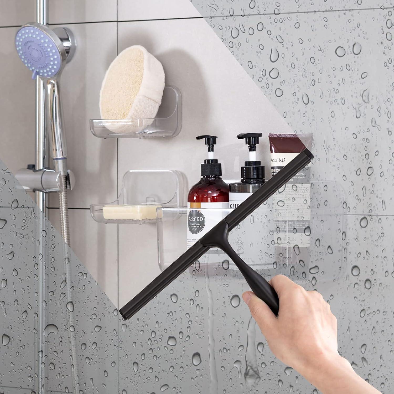 Limpiacristales Ettori 25.4 cm Multiusos Acero Inoxidable Negro