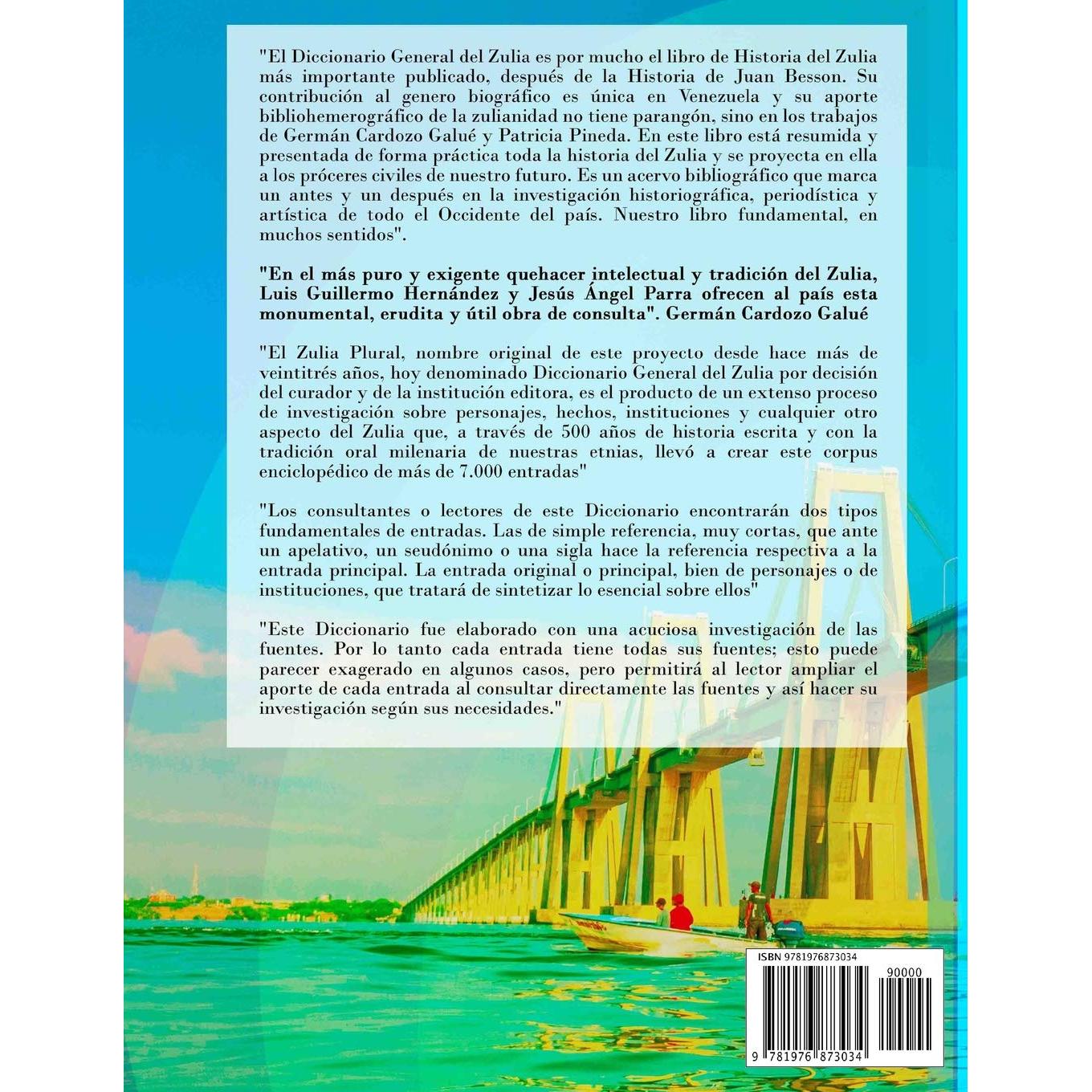 Diccionario General del Zulia: Tomo I (Spanish Edition)