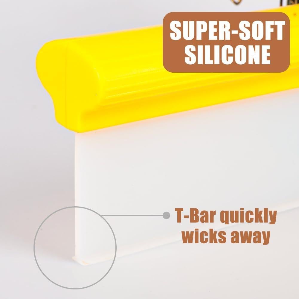 Raspador de Coche CHANHOO 30 cm Silicona Amarillo Limpiador