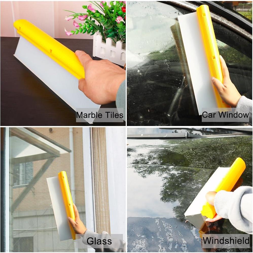 Raspador de Coche CHANHOO 30 cm Silicona Amarillo Limpiador