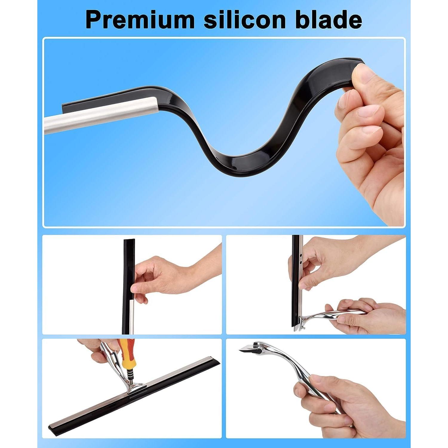 Limpiaparabrisas de Acero Inoxidable SUNWUKIN 30.48 cm