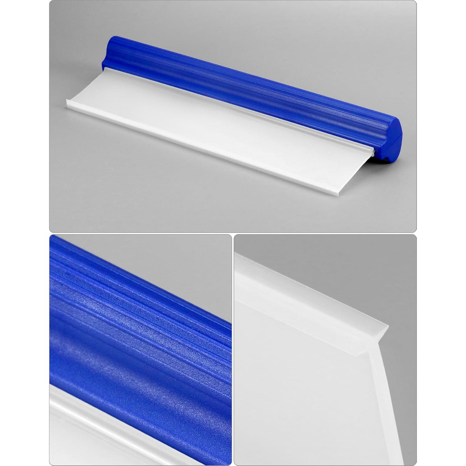Limpiaparabrisas de Silicona QWORK 30.48 cm 2 Piezas Azul