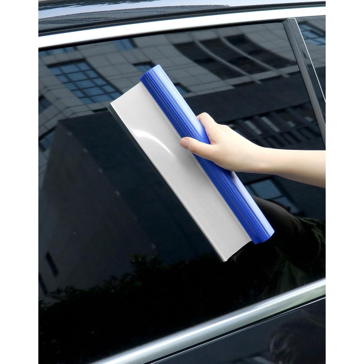 Limpiaparabrisas de Silicona QWORK 30.48 cm 2 Piezas Azul