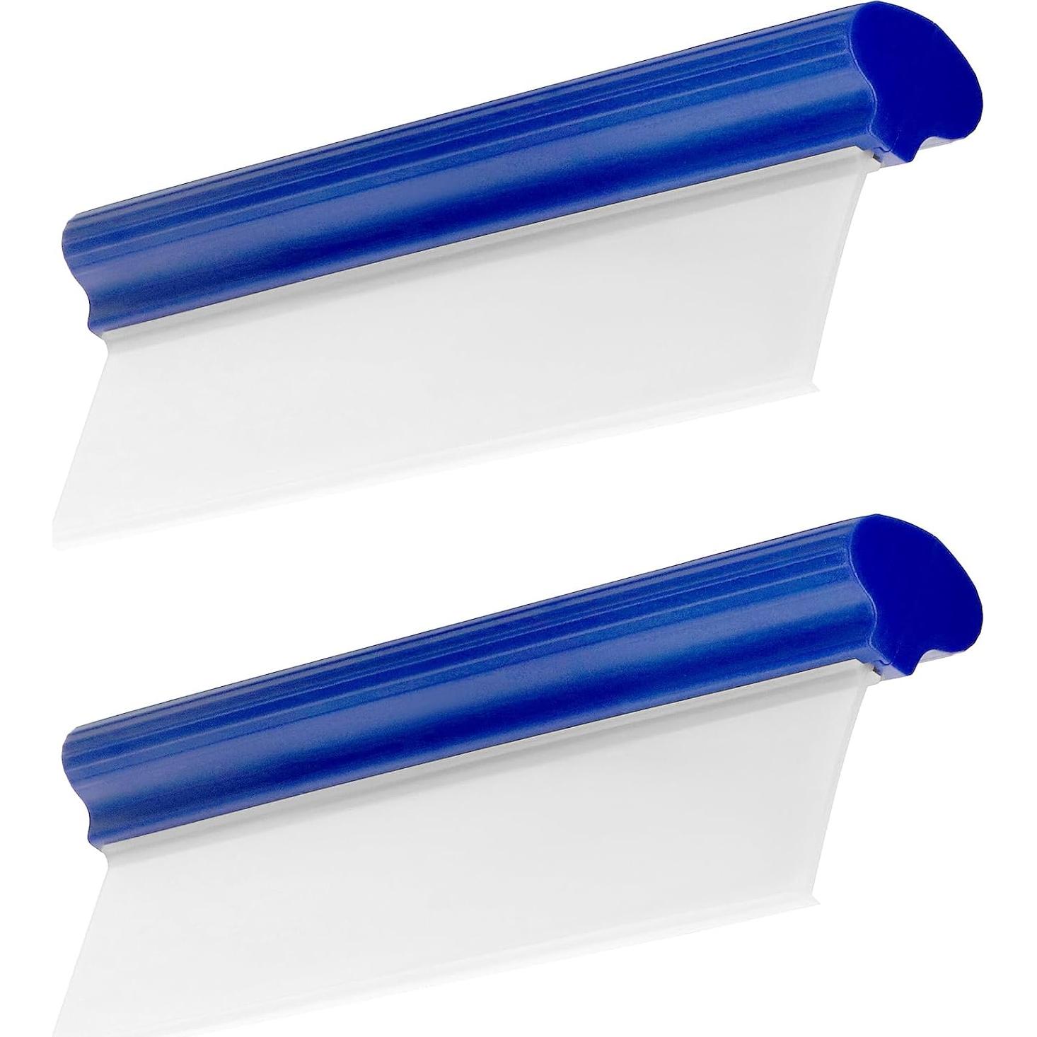 Limpiaparabrisas de Silicona QWORK 30.48 cm 2 Piezas Azul
