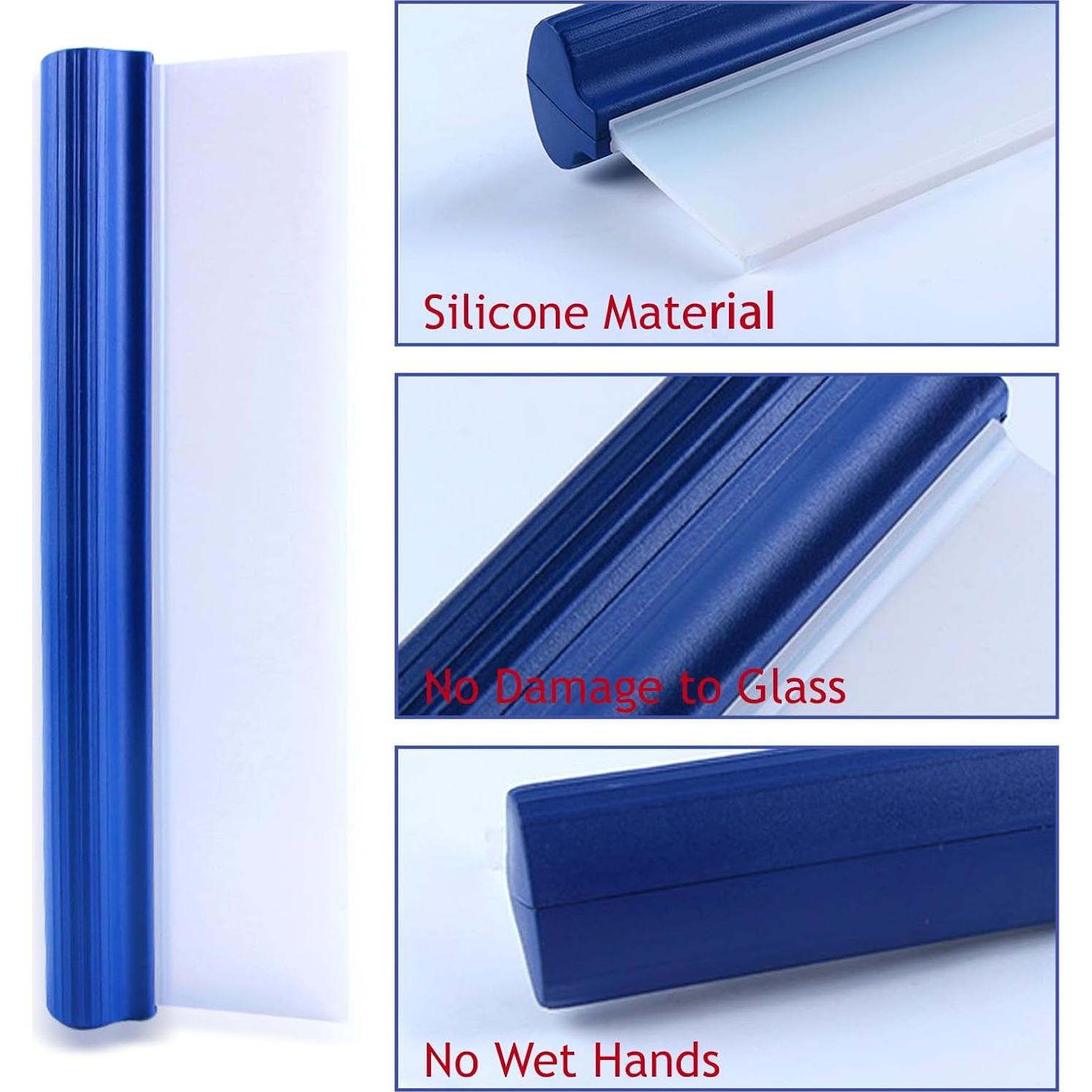 Raspador de Ventanas Pushaccas 30.99 cm Silicona Azul