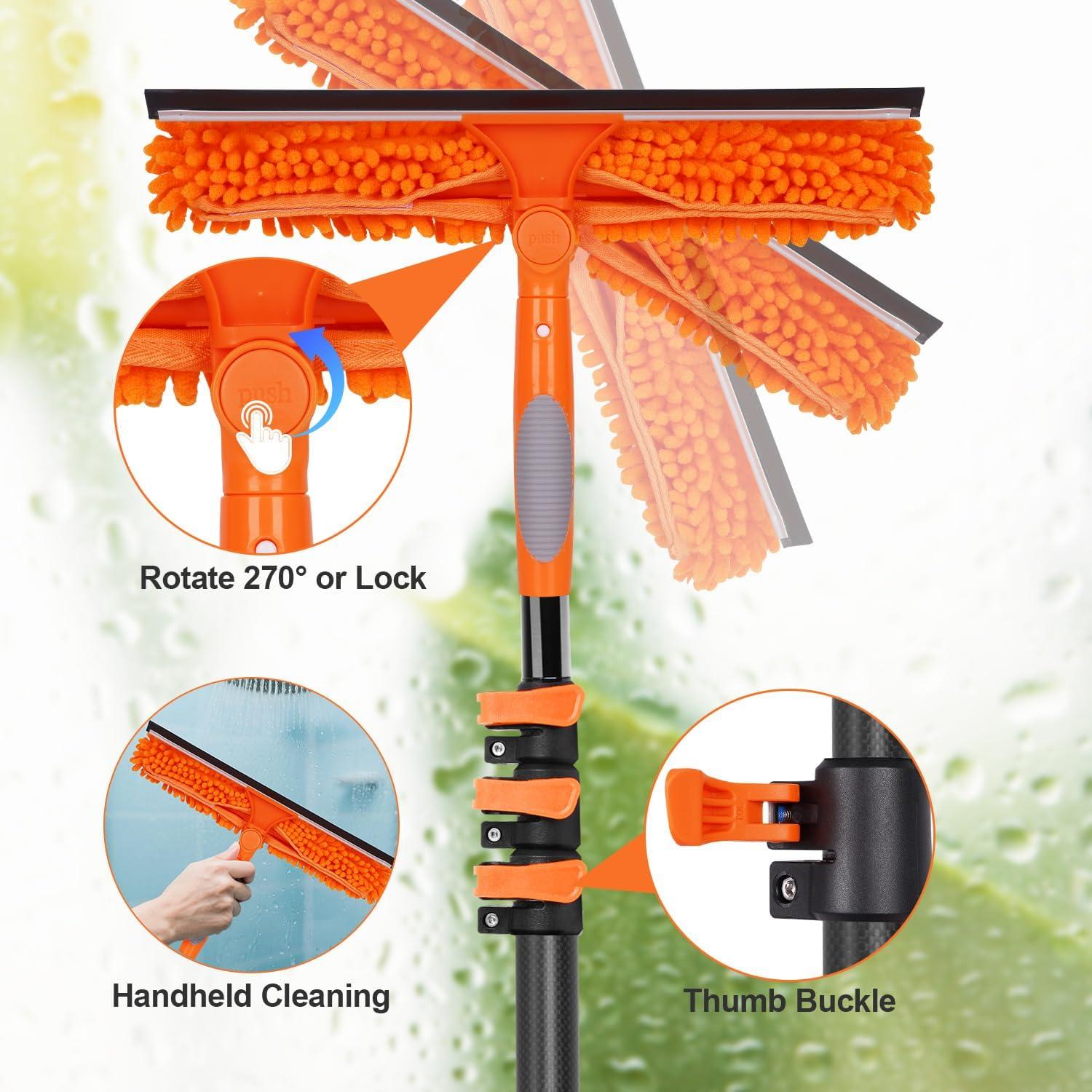 Raspador de Ventanas Msnaile con Polo de Extensión 3.66m