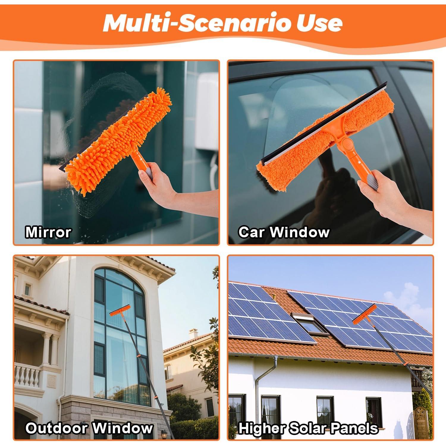 Raspador de Ventanas Msnaile con Polo de Extensión 3.66m