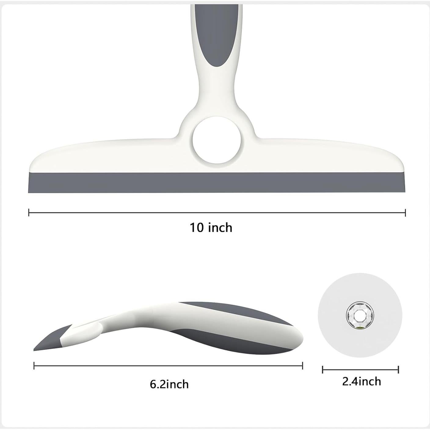 Raspador de Ducha EHOMGUI 10" (25.4 cm) Paquete de 2 Gris