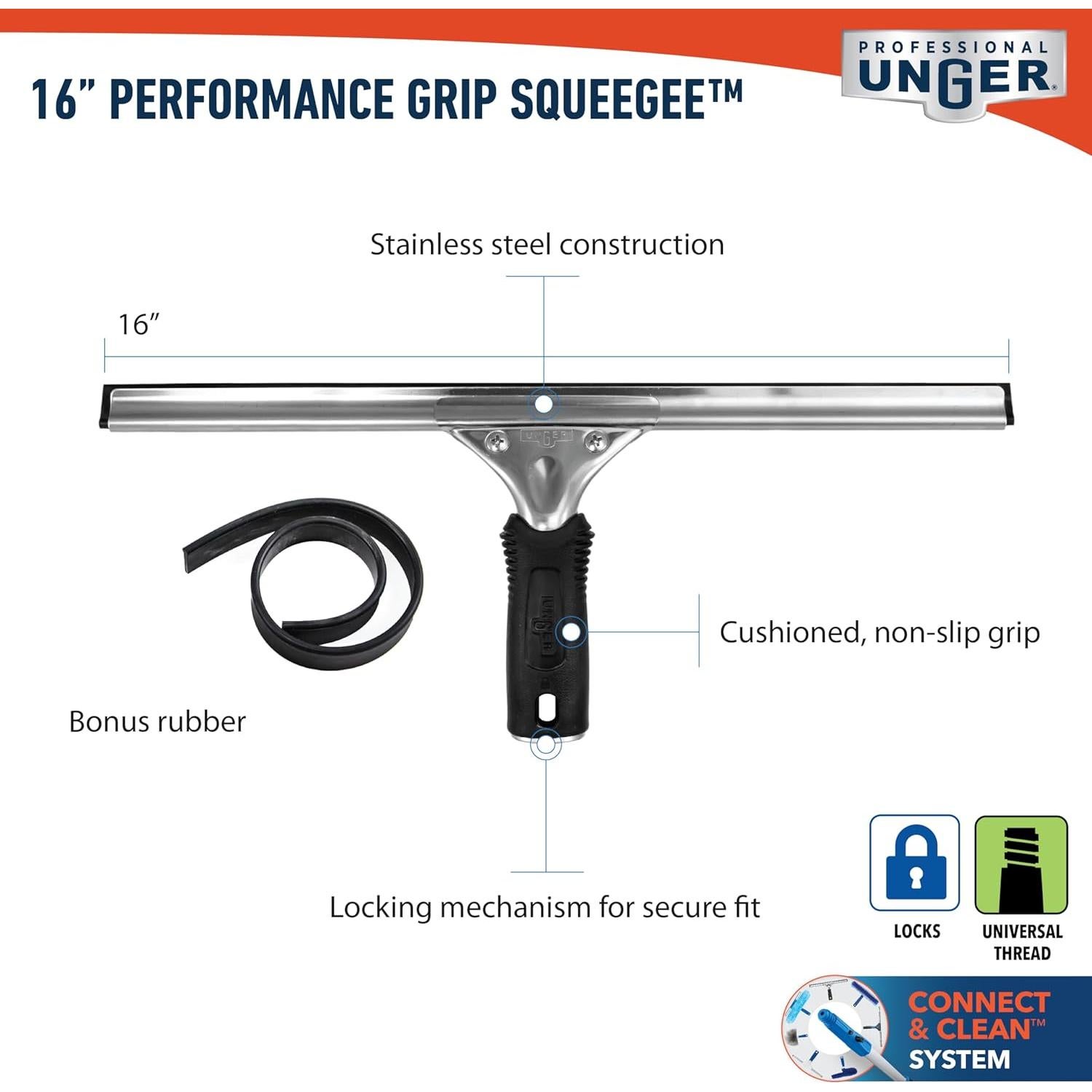 Limpiaparabrisas Unger 40.64 cm con Goma de Repuesto