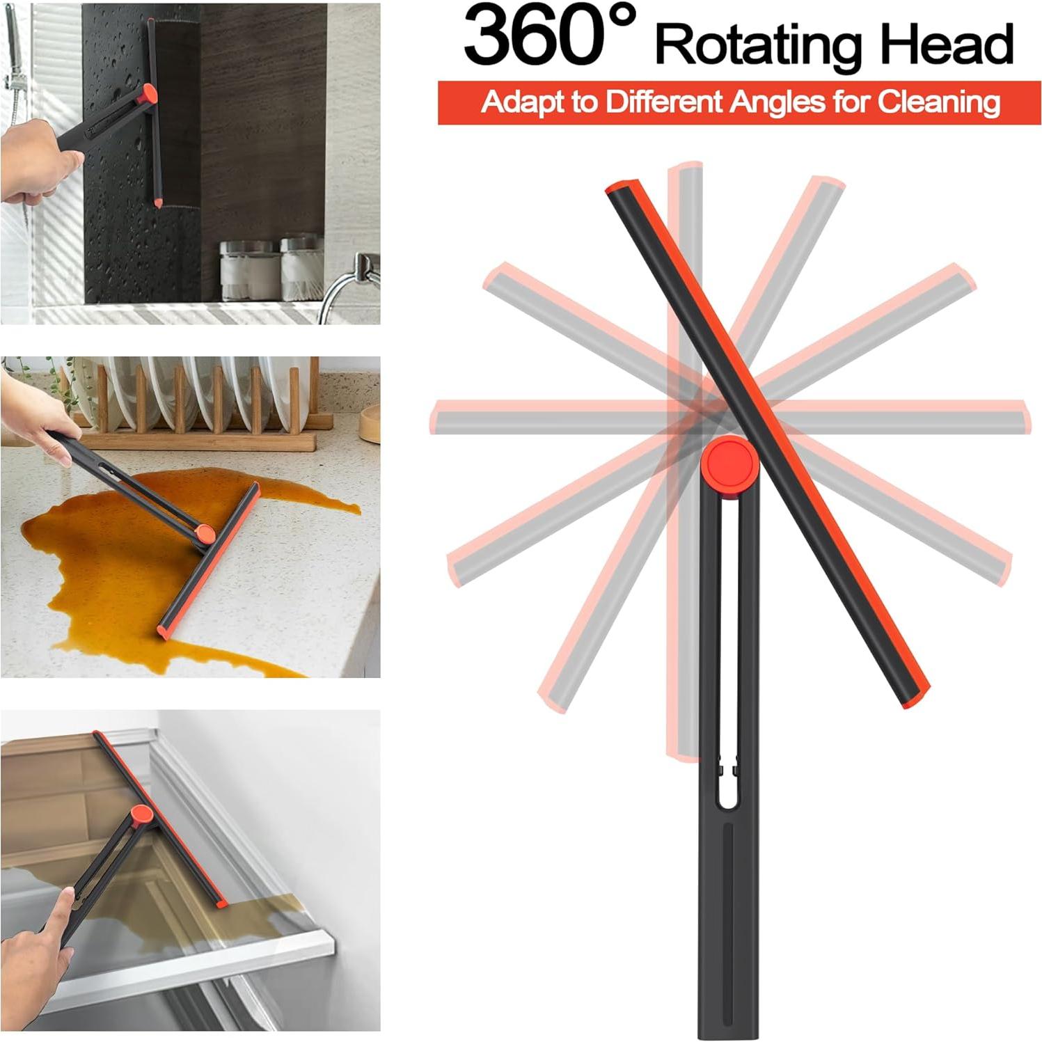 Raspador de Ducha DALIPER 28 cm con 2 Paquetes Rotativos