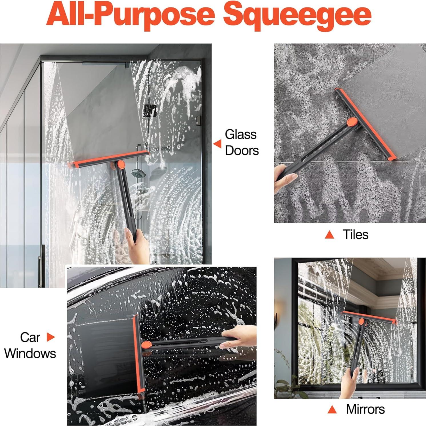 Raspador de Ducha DALIPER 28 cm con 2 Paquetes Rotativos