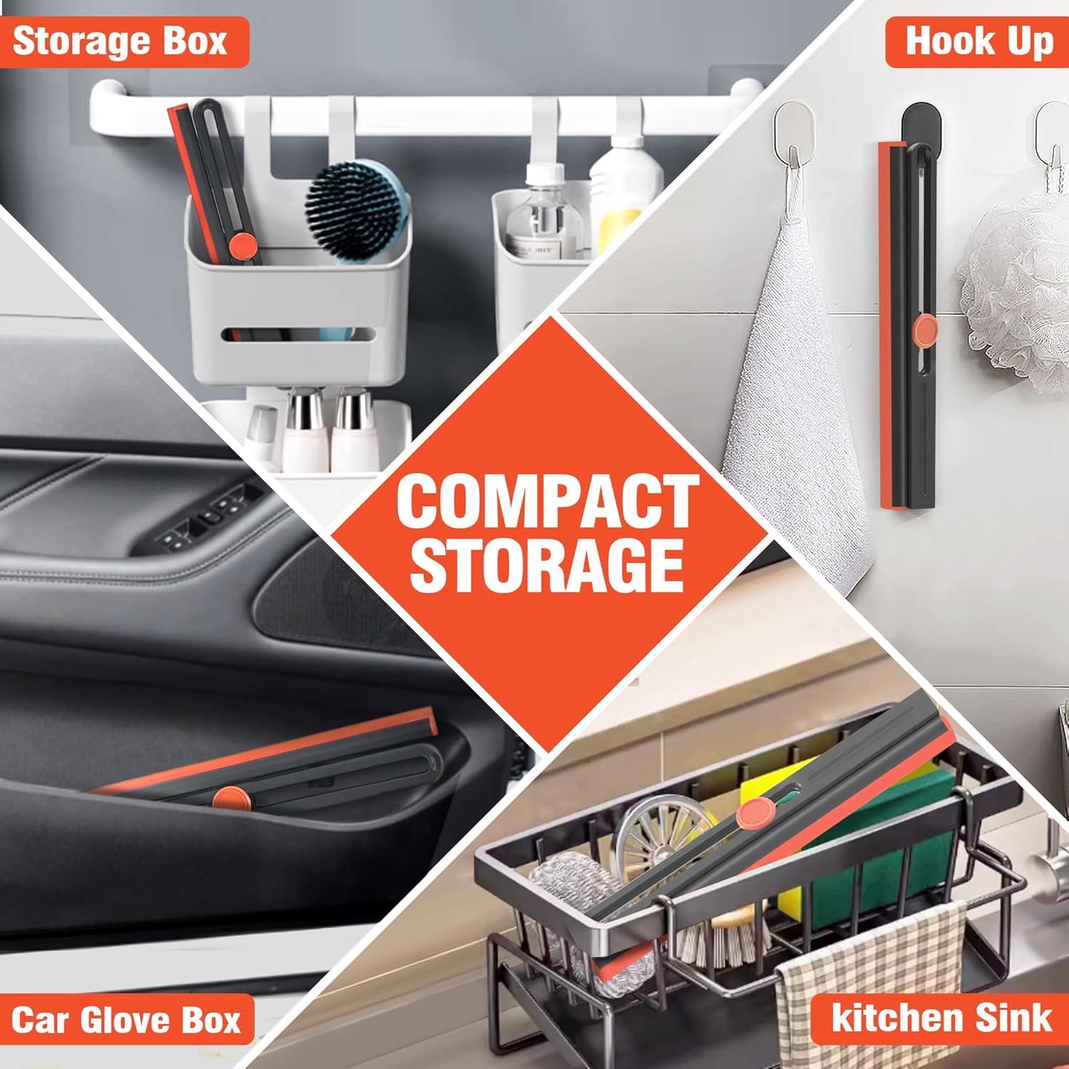 Raspador de Ducha DALIPER 28 cm con 2 Paquetes Rotativos