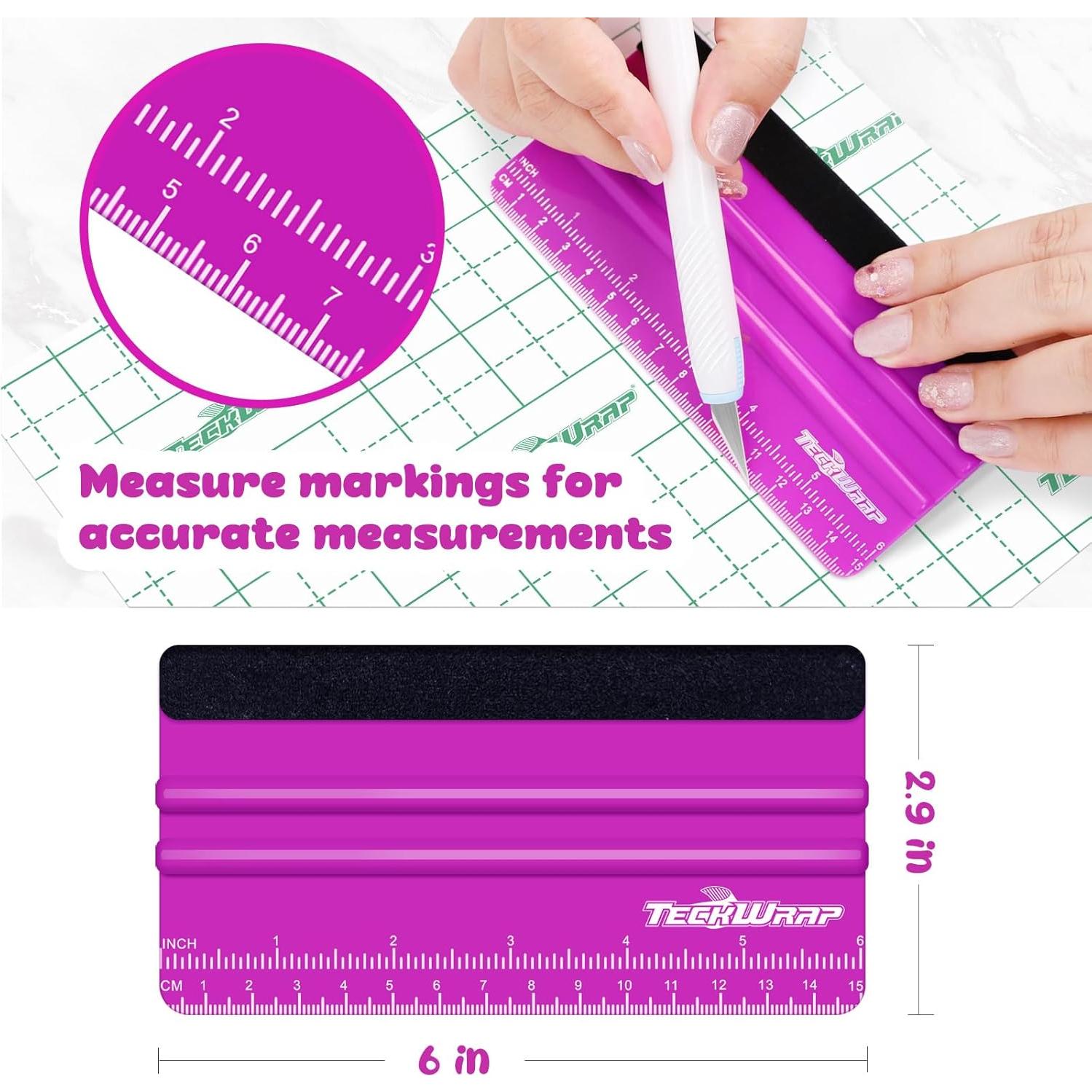 Raspador Profesional TECKWRAP 15.24cm para Vinilo y Calcomanías