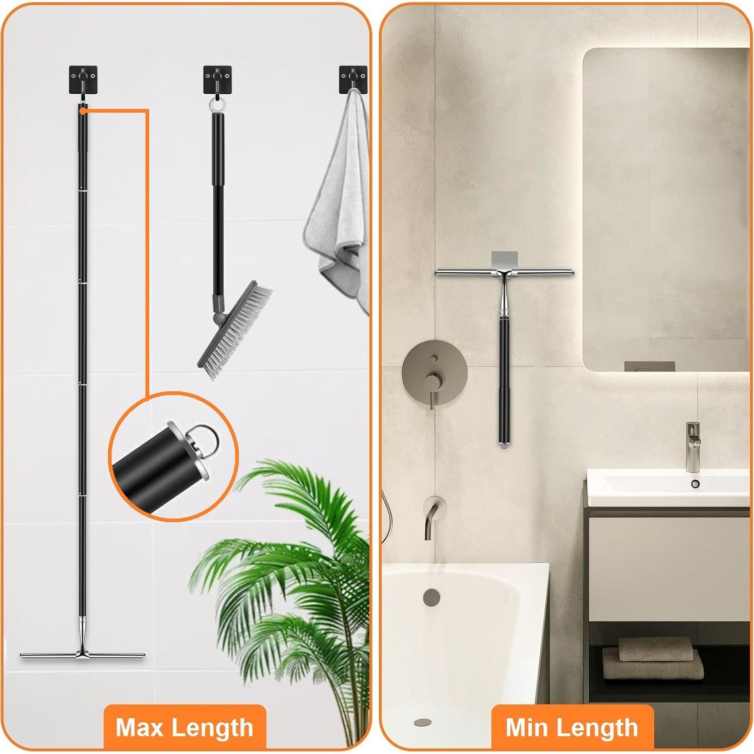 Limpiaparabris Telescópico Bvomheez 157 cm con Paño Microfibra