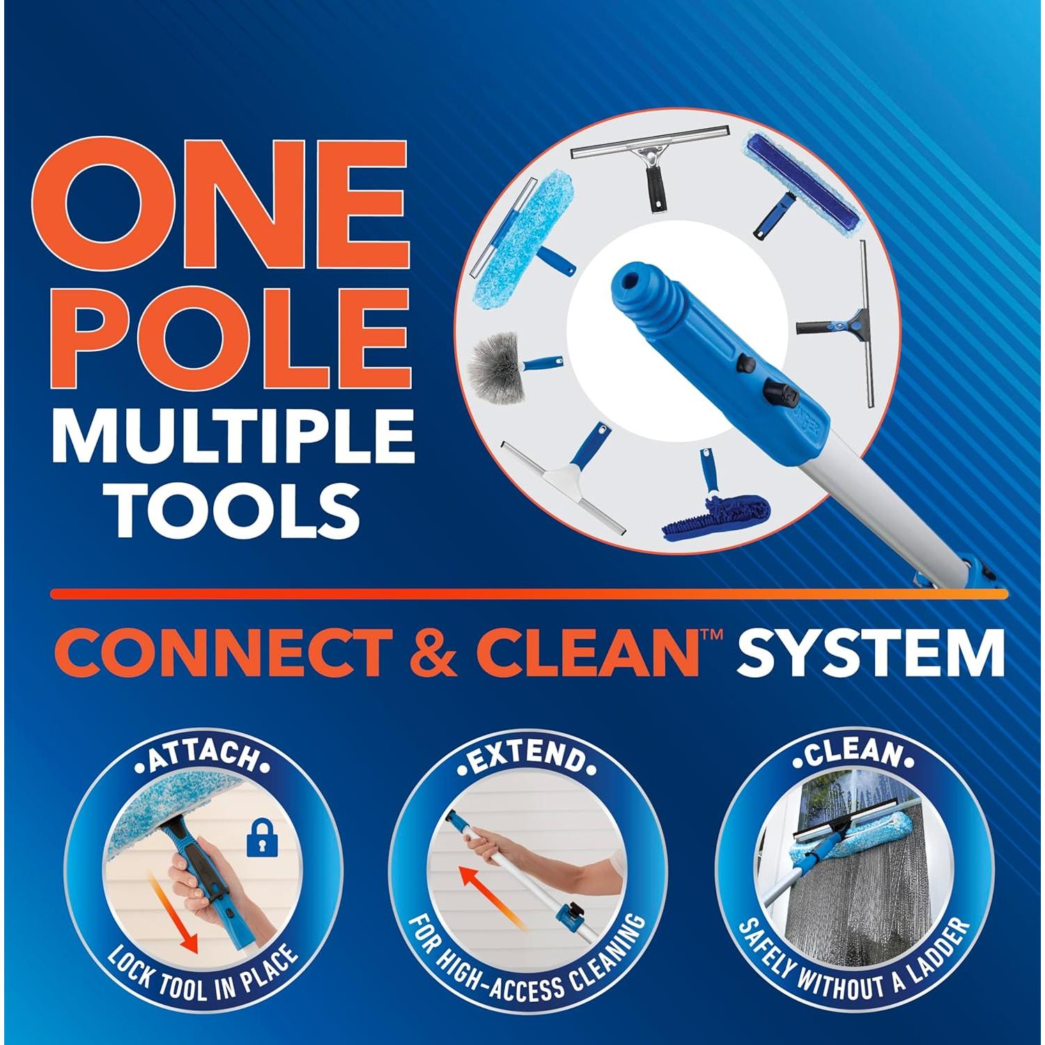 Limpiaparabrisas Profesional Unger 18" con Palo 2.44m