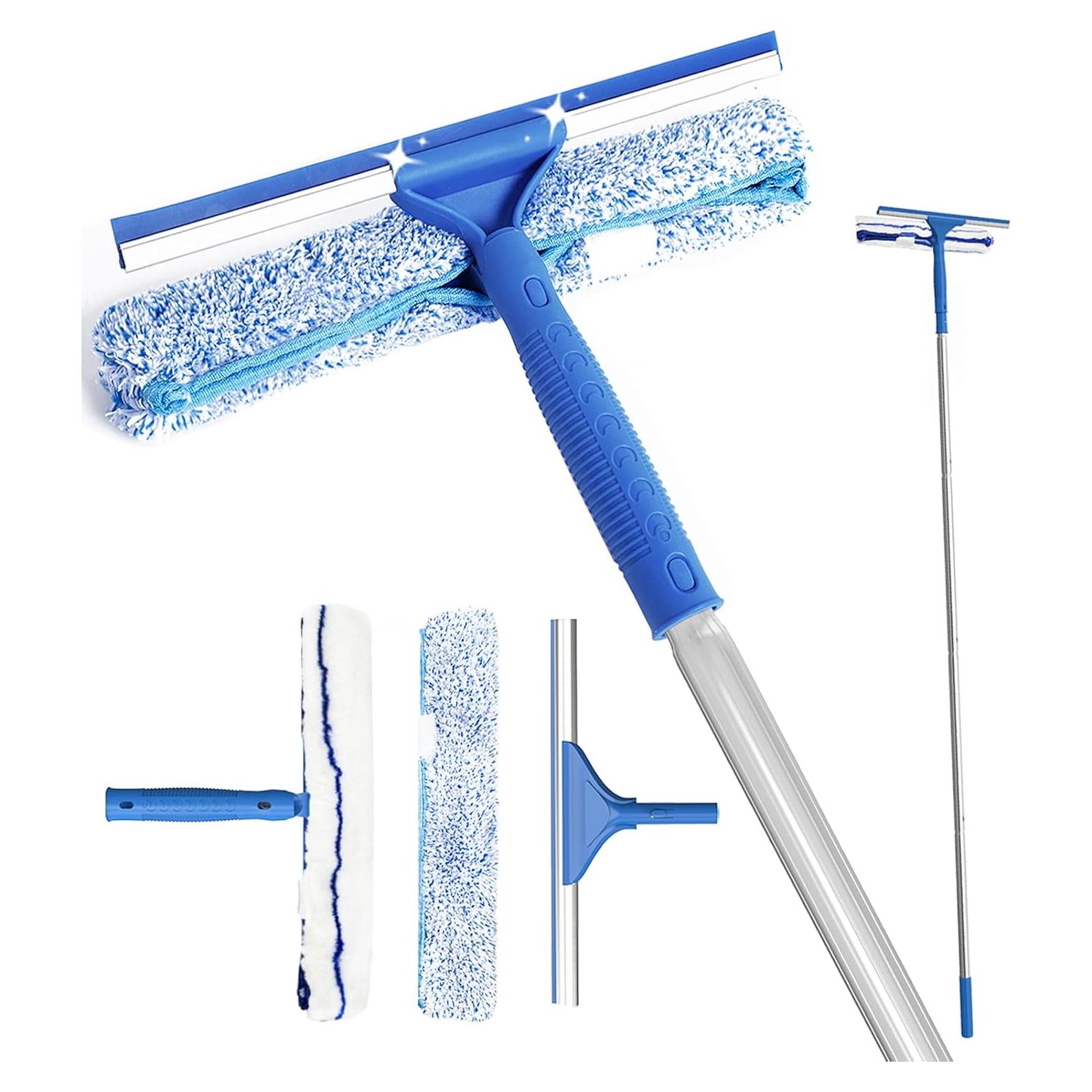 Kit Limpiador de Ventanas 2 en 1 VOUBIEN Mango Largo 165 cm