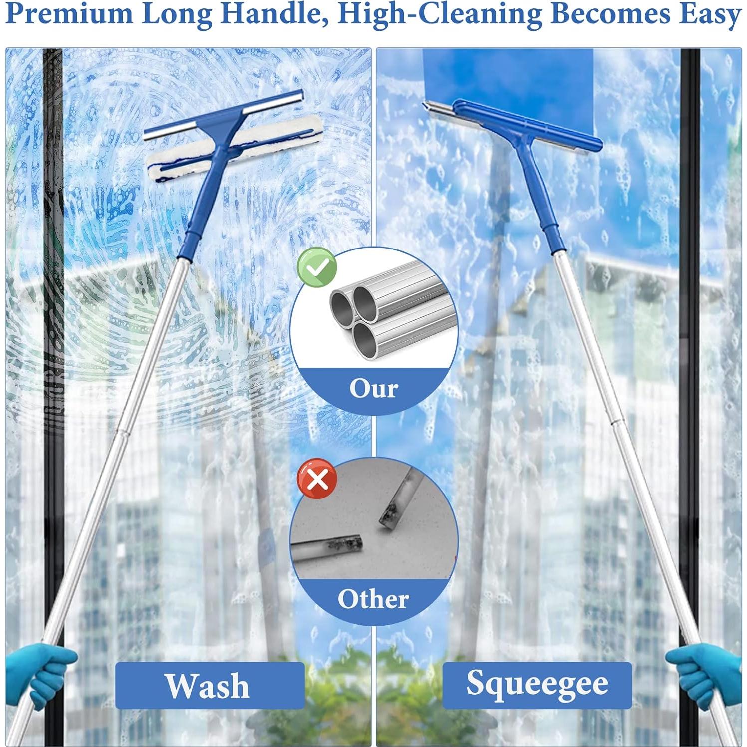 Kit Limpiador de Ventanas 2 en 1 VOUBIEN Mango Largo 165 cm