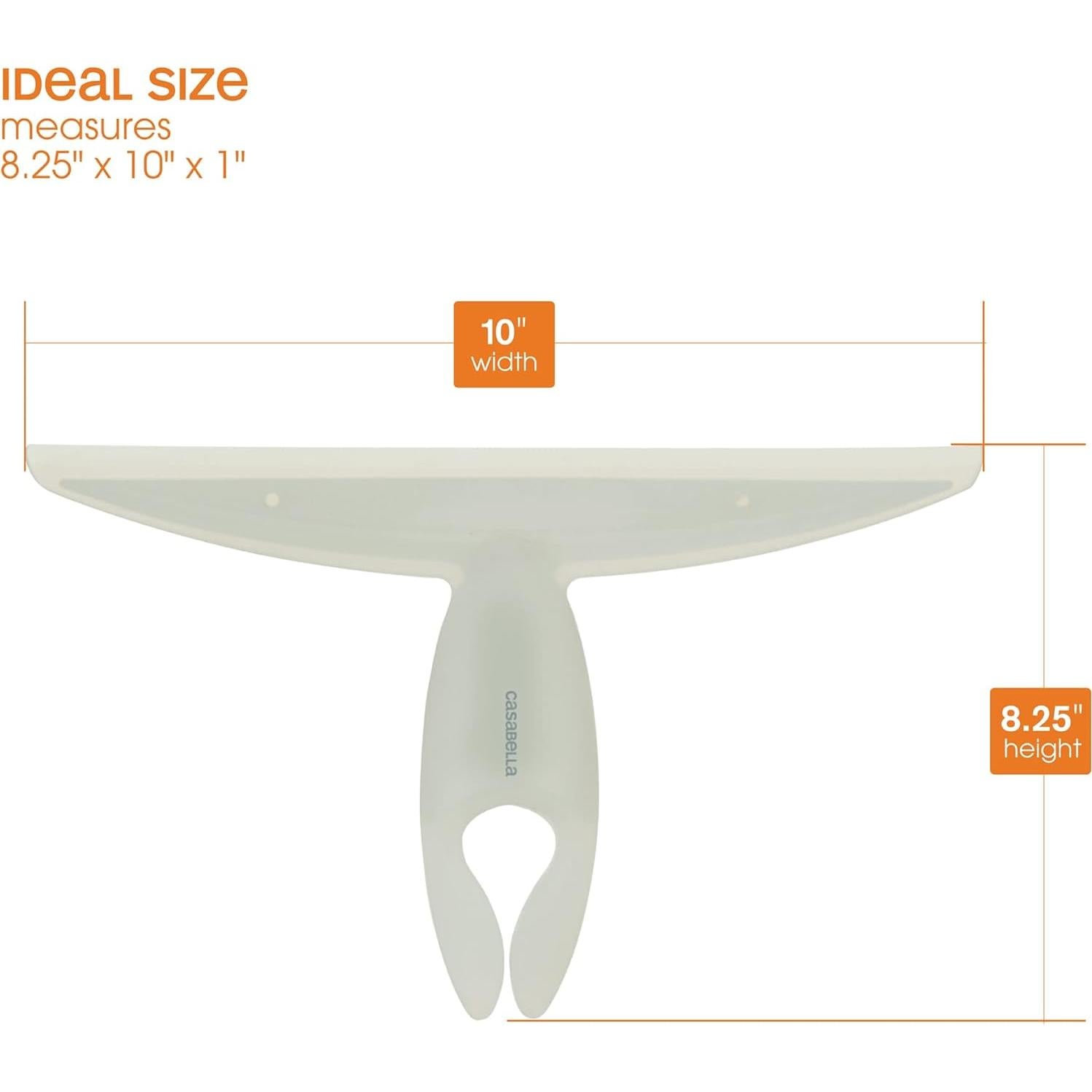 Limpiador de Vidrio Casabella Clip-On Blanco 25.4 cm