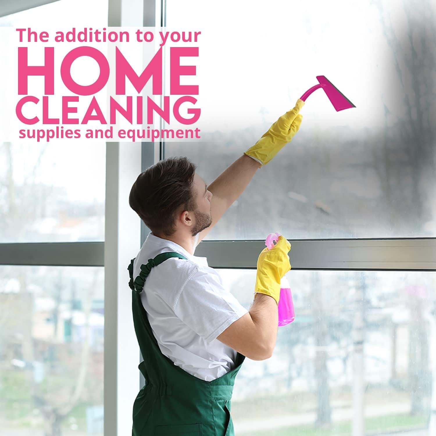 Limpiador de Ducha WBM Home Rosa 25.4 cm TPR Ergonómico