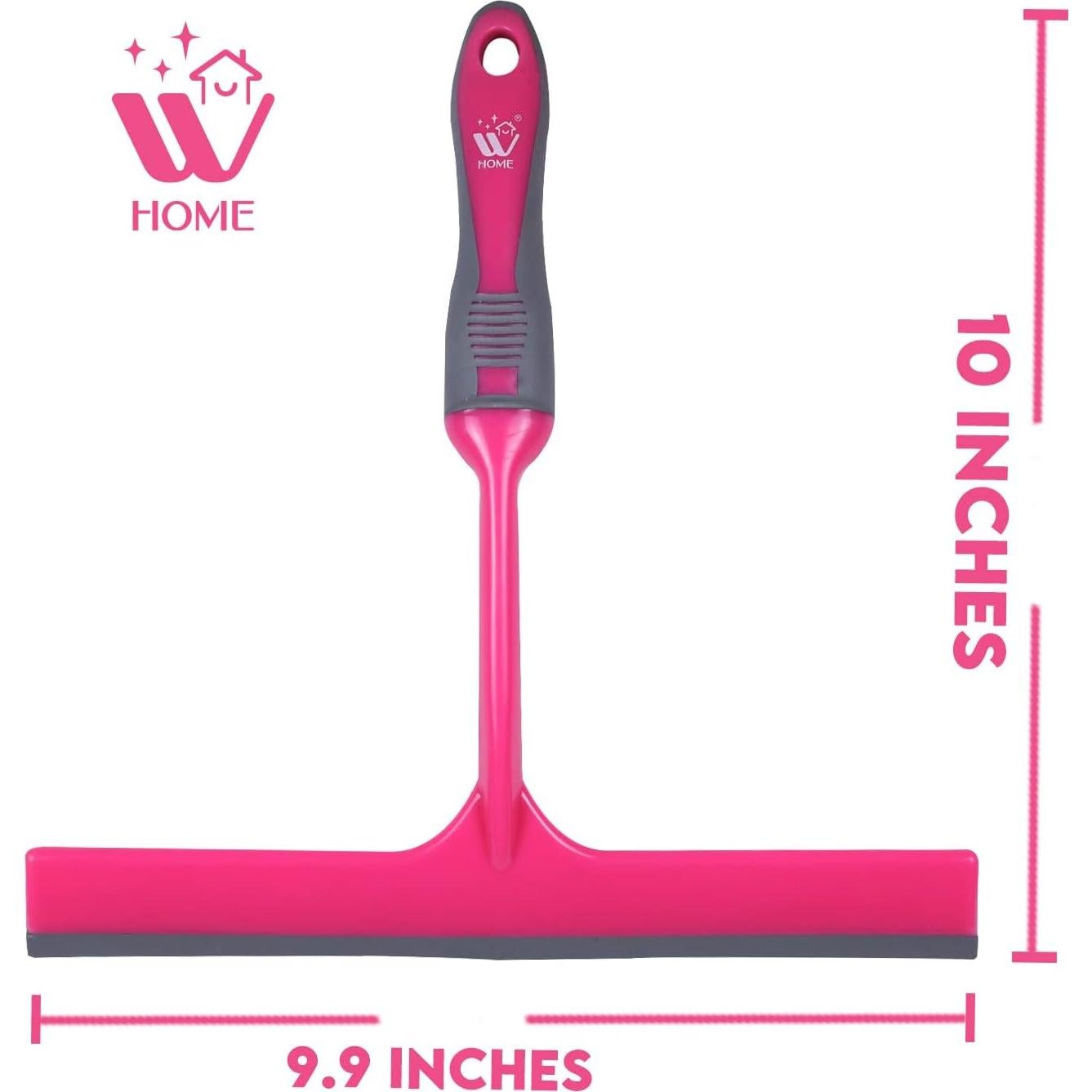Limpiador de Ducha WBM Home Rosa 25.4 cm TPR Ergonómico