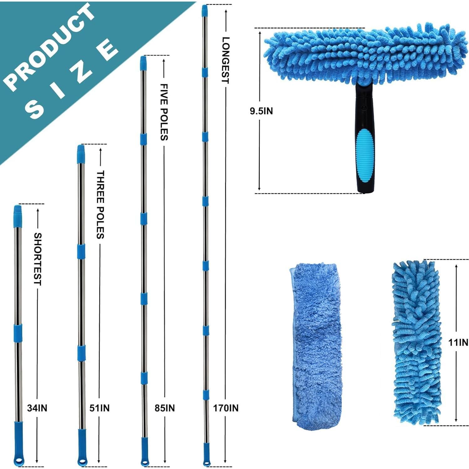 Limpiador de Ventanas 2 en 1 Sinyum Extensible 4,3 m