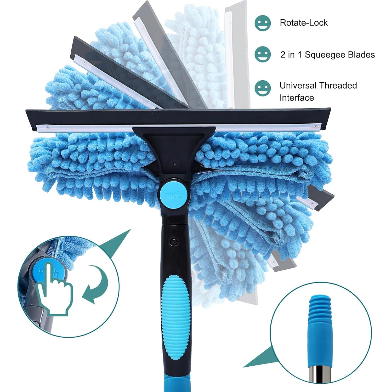 Limpiador de Ventanas 2 en 1 Sinyum Extensible 4,3 m