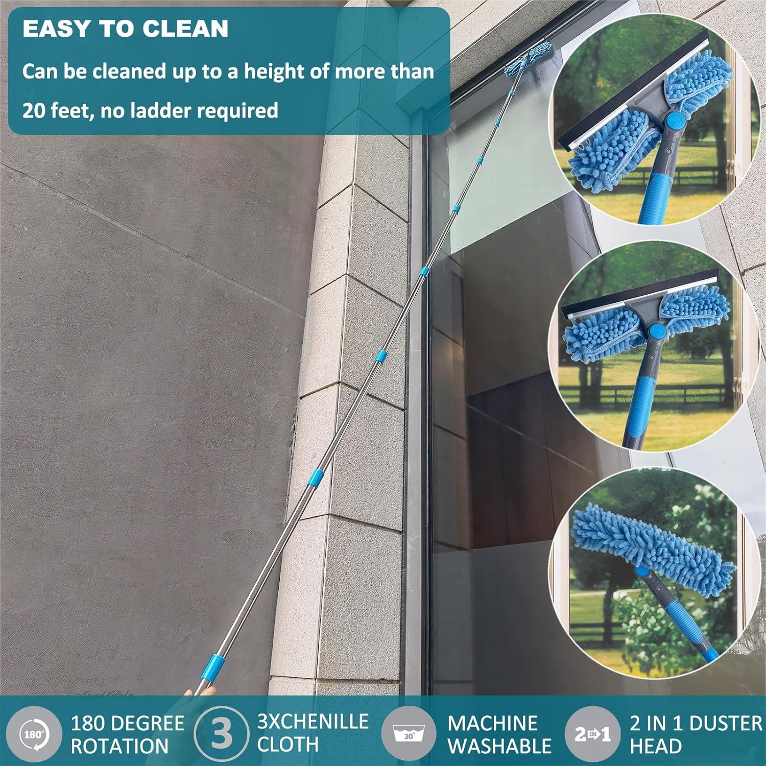 Limpiador de Ventanas 2 en 1 Sinyum Extensible 4,3 m