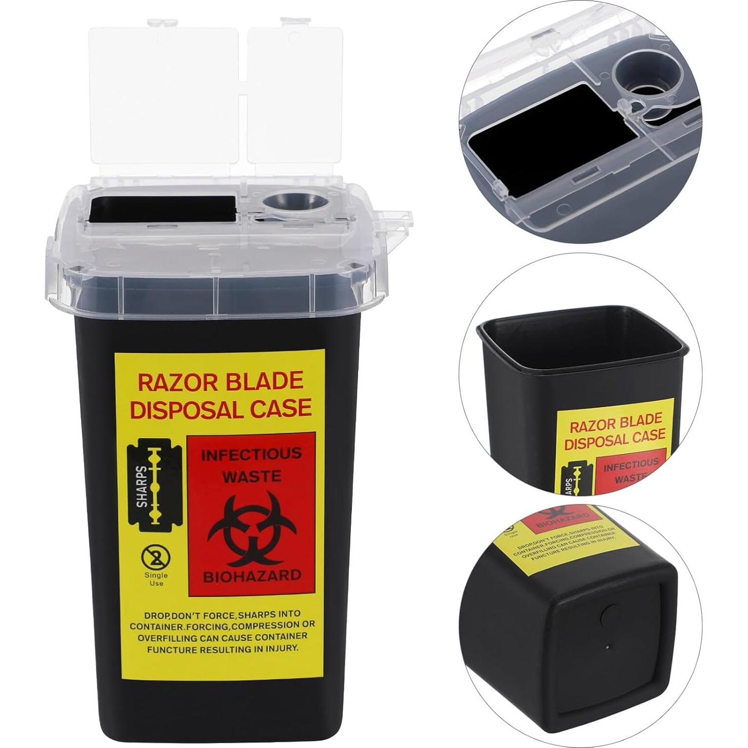 Caja dispensadora de cuchillas Beaupretty 16x10cm para barbería