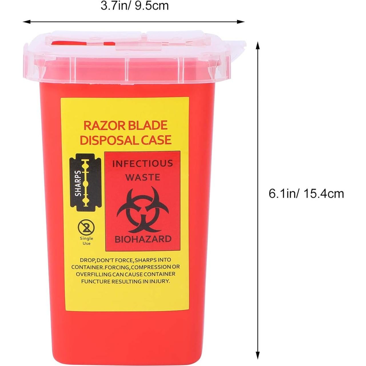 Contenedor de Desechos Cortantes Minkissy Rojo 15.4x9.5cm