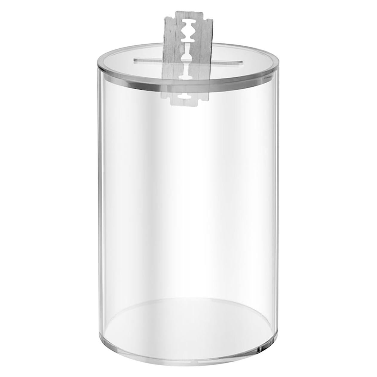 Contenedor de Desechos de Cuchillas de Afeitar DODAMOUR 13x8cm