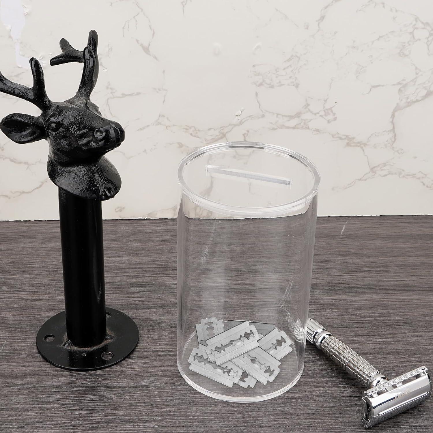 Contenedor de Desechos de Cuchillas de Afeitar DODAMOUR 13x8cm