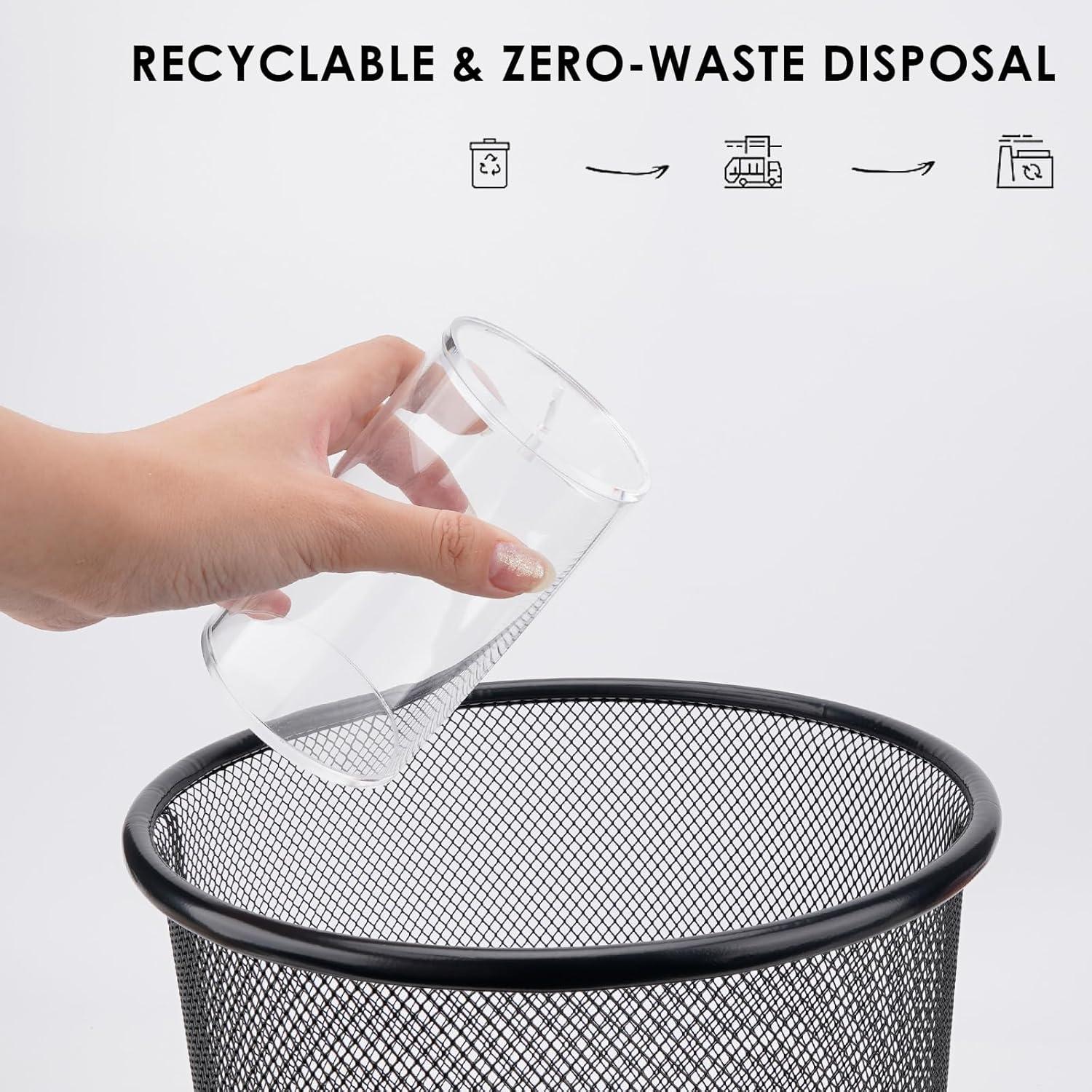 Contenedor de Desechos de Cuchillas de Afeitar DODAMOUR 13x8cm